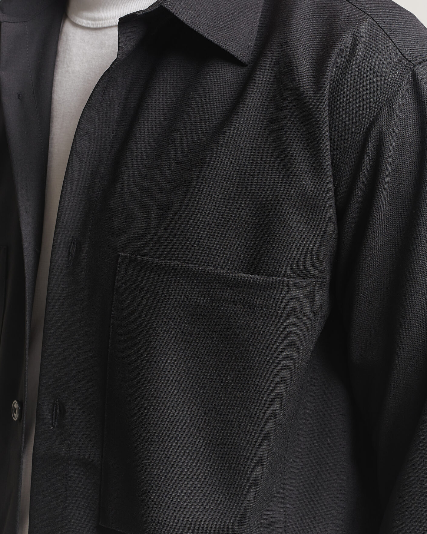 Uomini | Camicie | NN07 | Freddy Wool Overshirt Black
