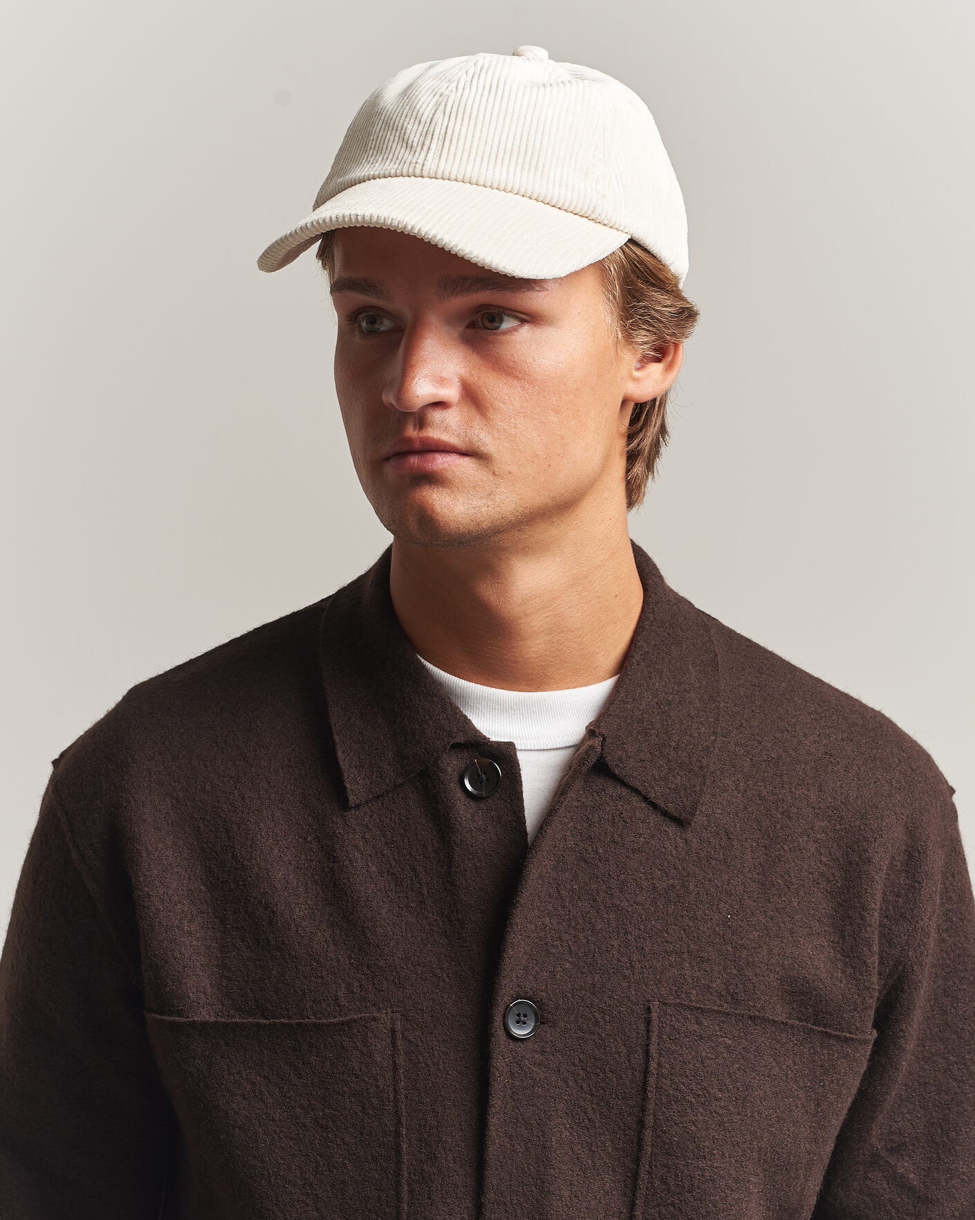 Uomini | Cappelli & Berretti | NN07 | Corduroy Dad Cap Ivory
