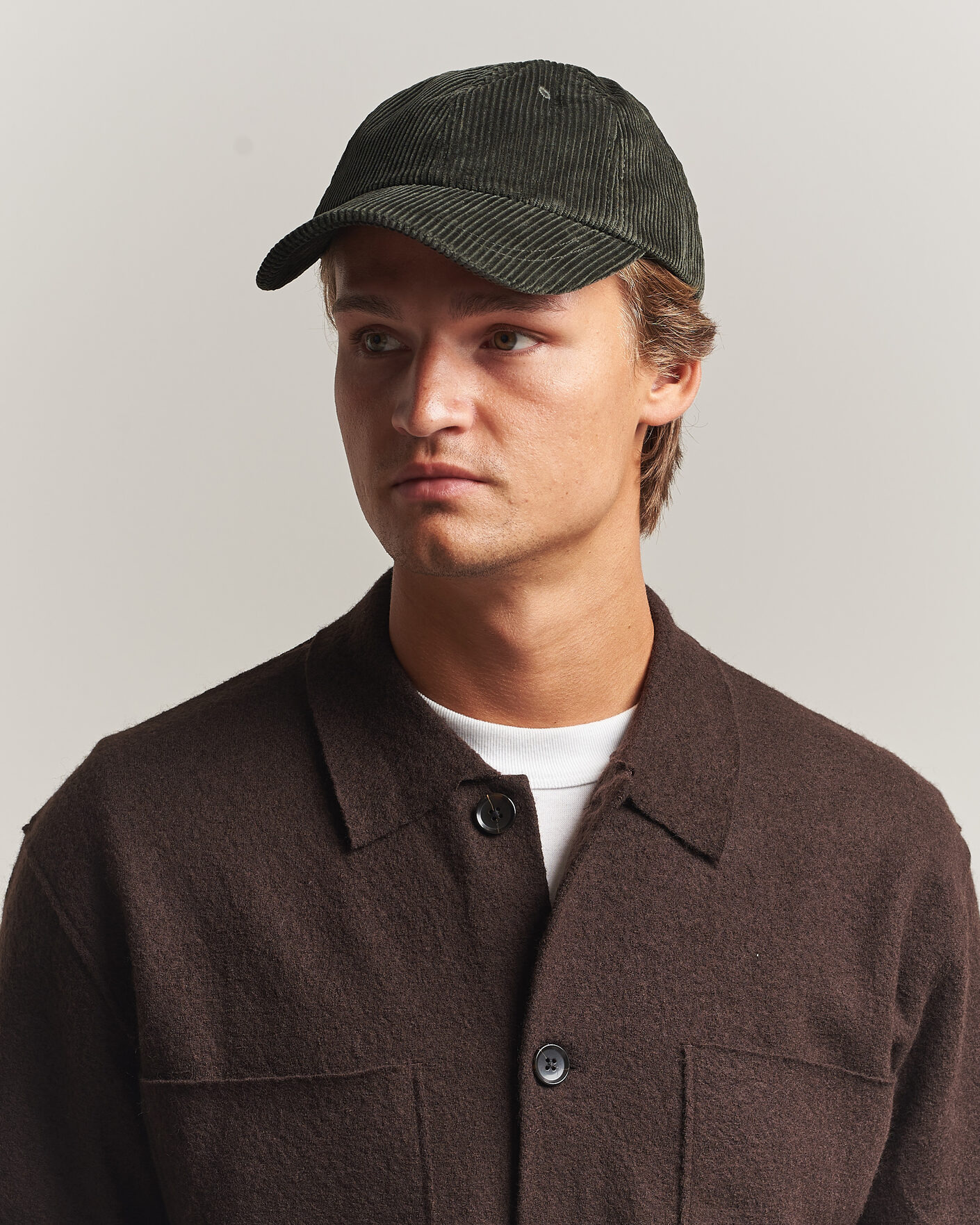 Uomini | Cappelli & Berretti | NN07 | Corduroy Dad Cap Dark Army