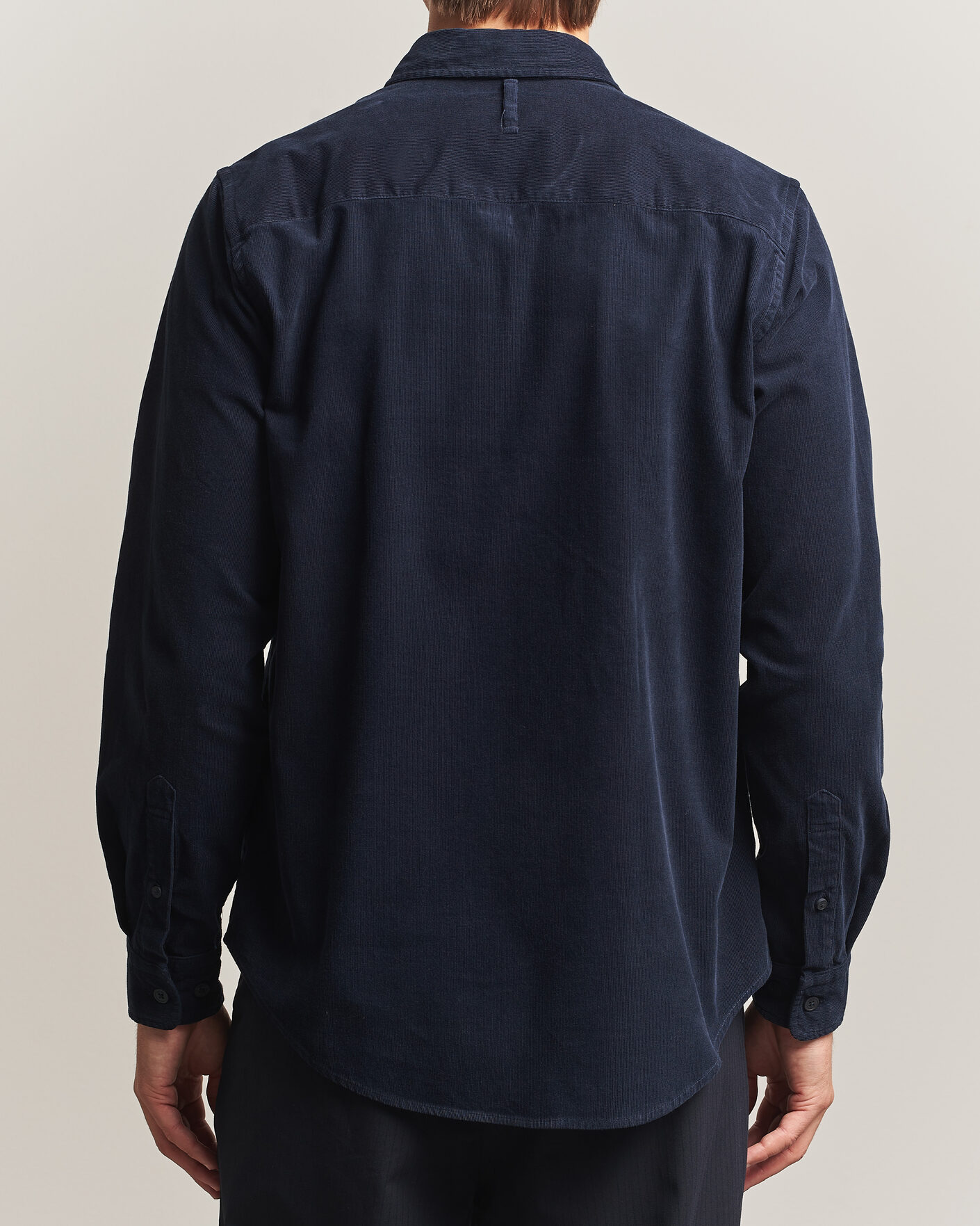 Uomini | Camicie | NN07 | Asher Baby Cord Shirt Navy Blue