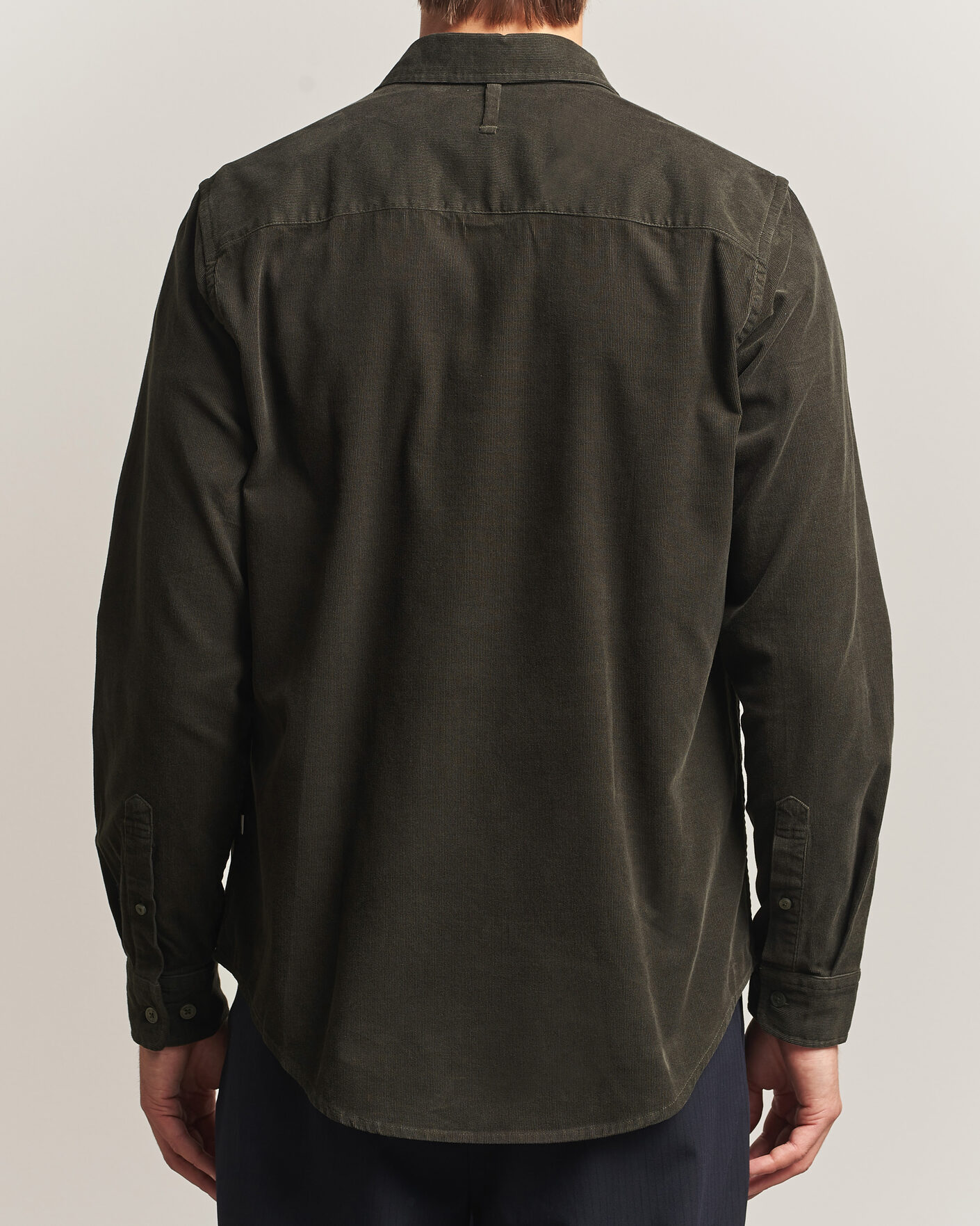 Uomini | Camicie | NN07 | Asher Baby Cord Shirt Capers Green