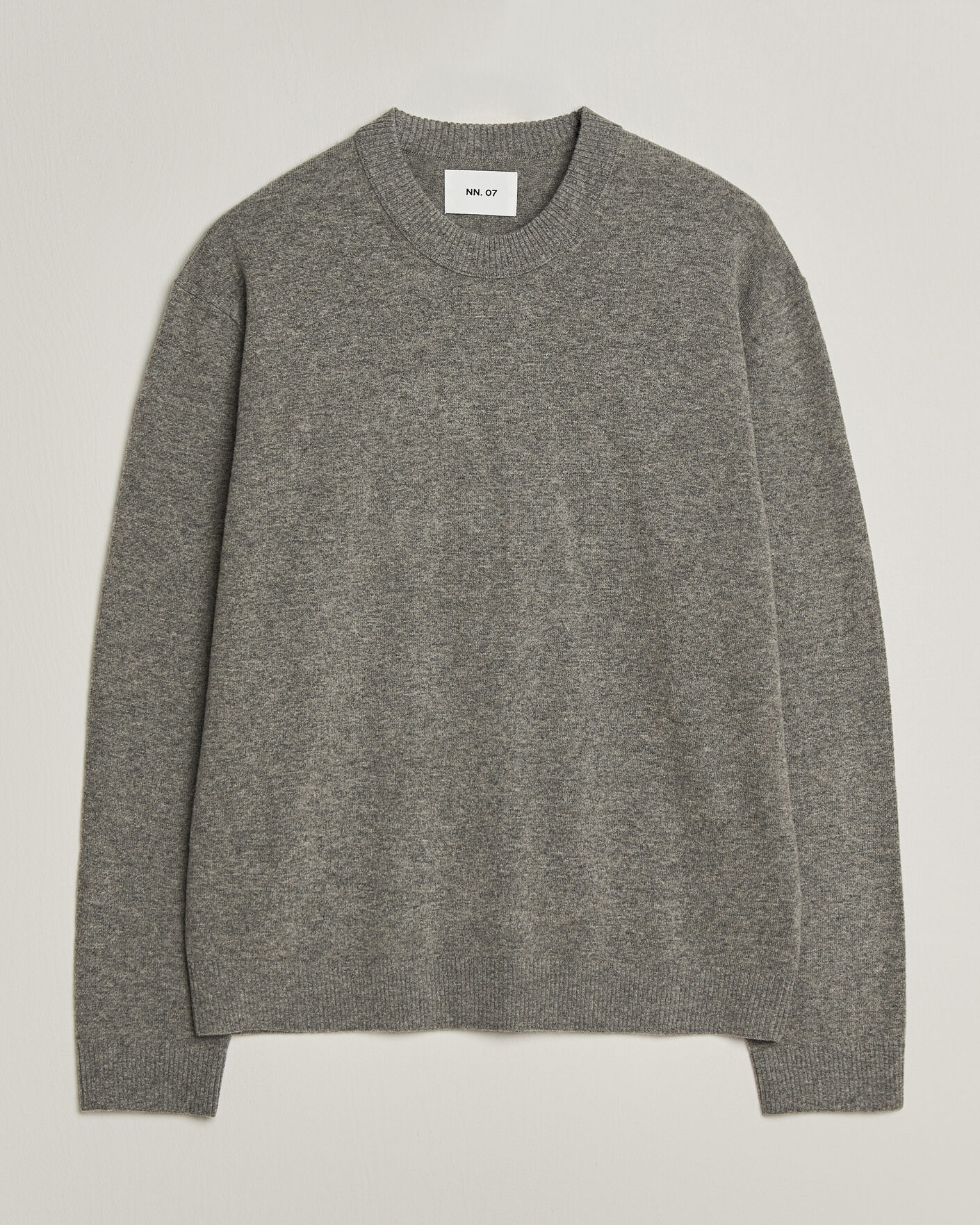 Uomini | Maglieria | NN07 | Raz Lambswool Knitted Sweater Grey Melange