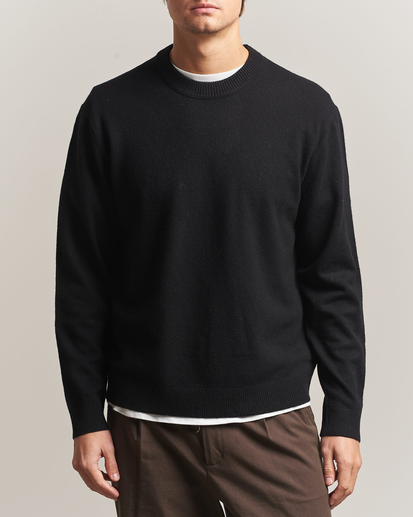 Uomini | Maglieria | NN07 | Raz Lambswool Knitted Sweater Black