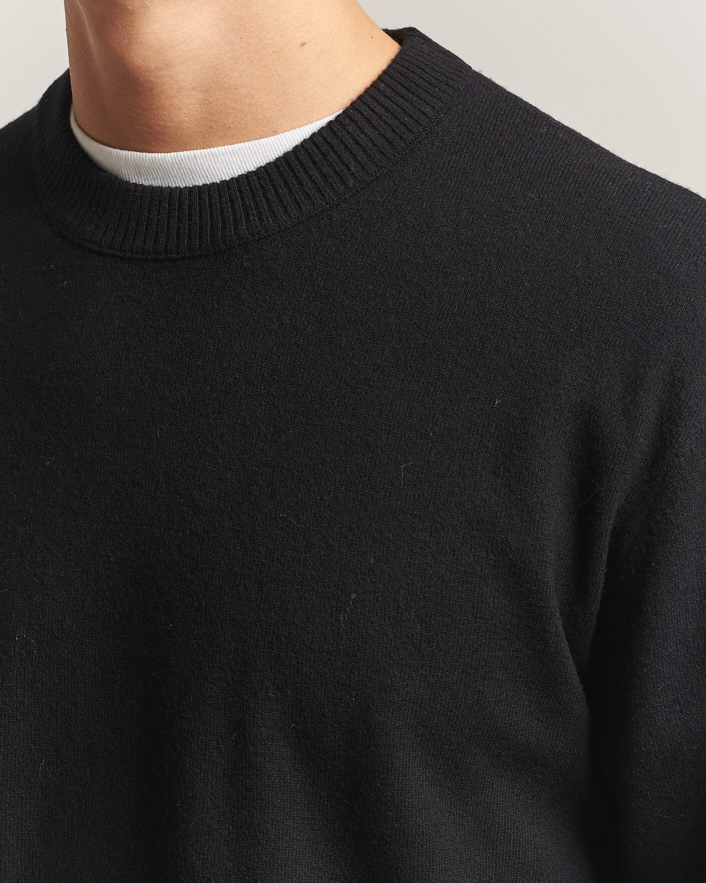 Uomini | Maglieria | NN07 | Raz Lambswool Knitted Sweater Black