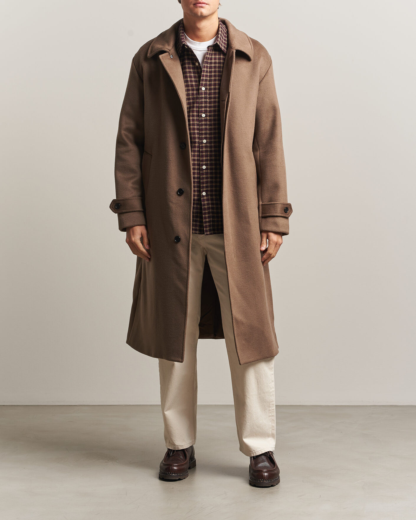 Uomini | Giacche | NN07 | Gibson Wool/Cashmere Coat Desert Clay