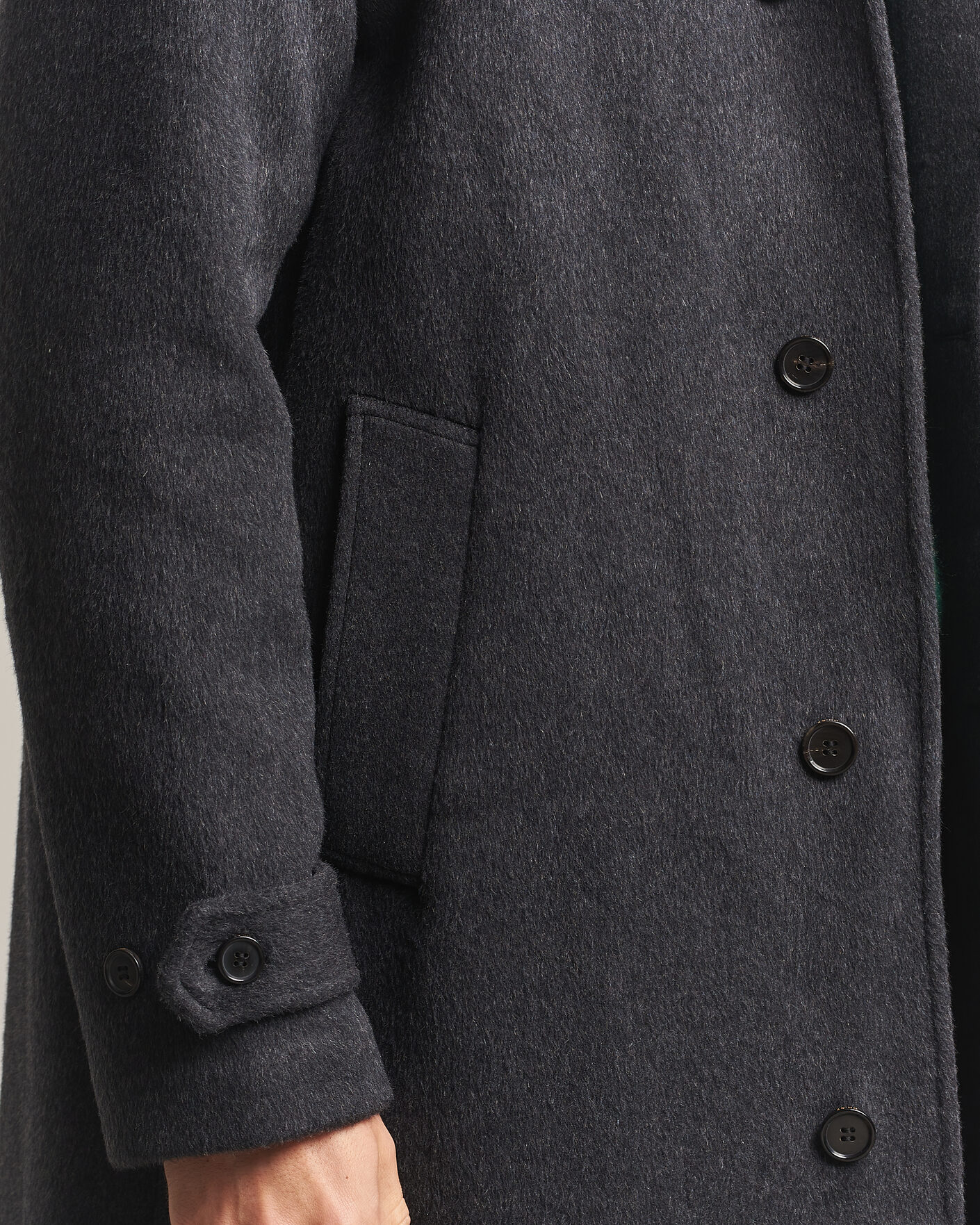 Uomini | Giacche | NN07 | Gibson Wool/Cashmere Coat Dark Grey