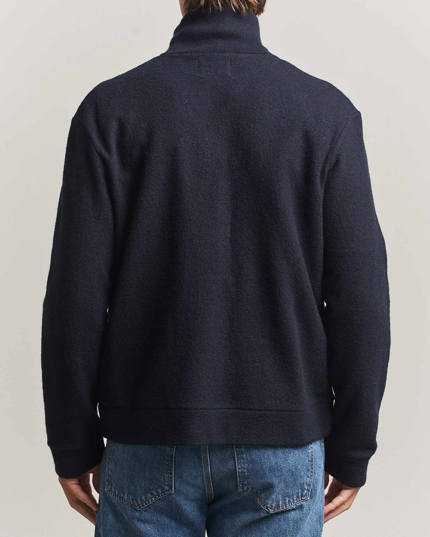 Uomini | Maglieria | NN07 | Soft Boiled Wool Full Zip Navy Blue