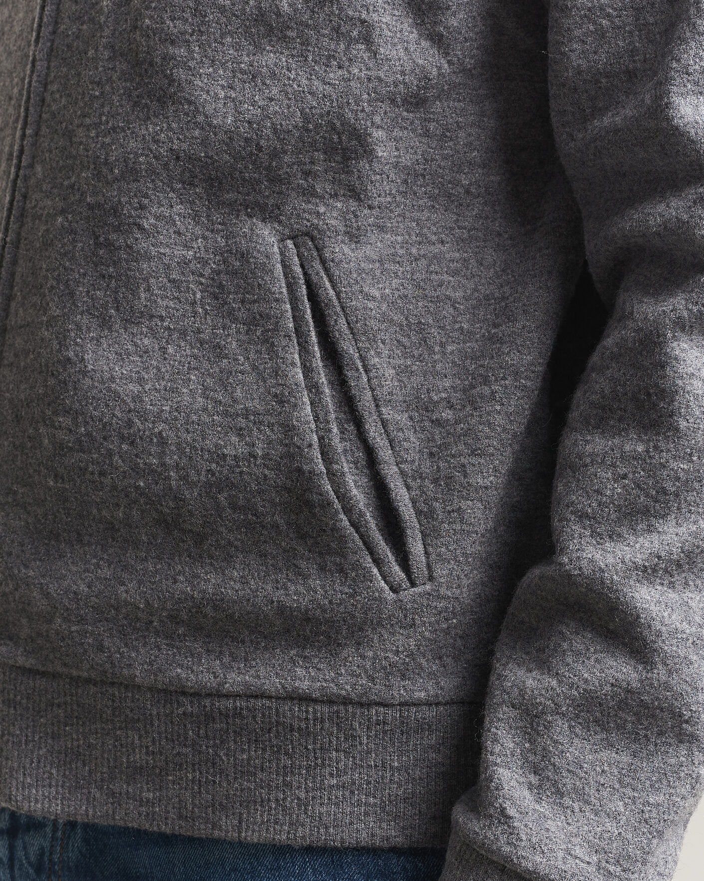 Uomini | Maglieria | NN07 | Soft Boiled Wool Full Zip Dark Grey Melange