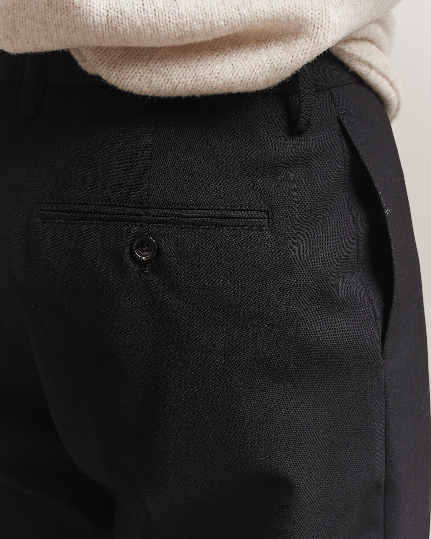 Uomini | Pantaloni | NN07 | Brendan Wool Drawstring Trousers Black