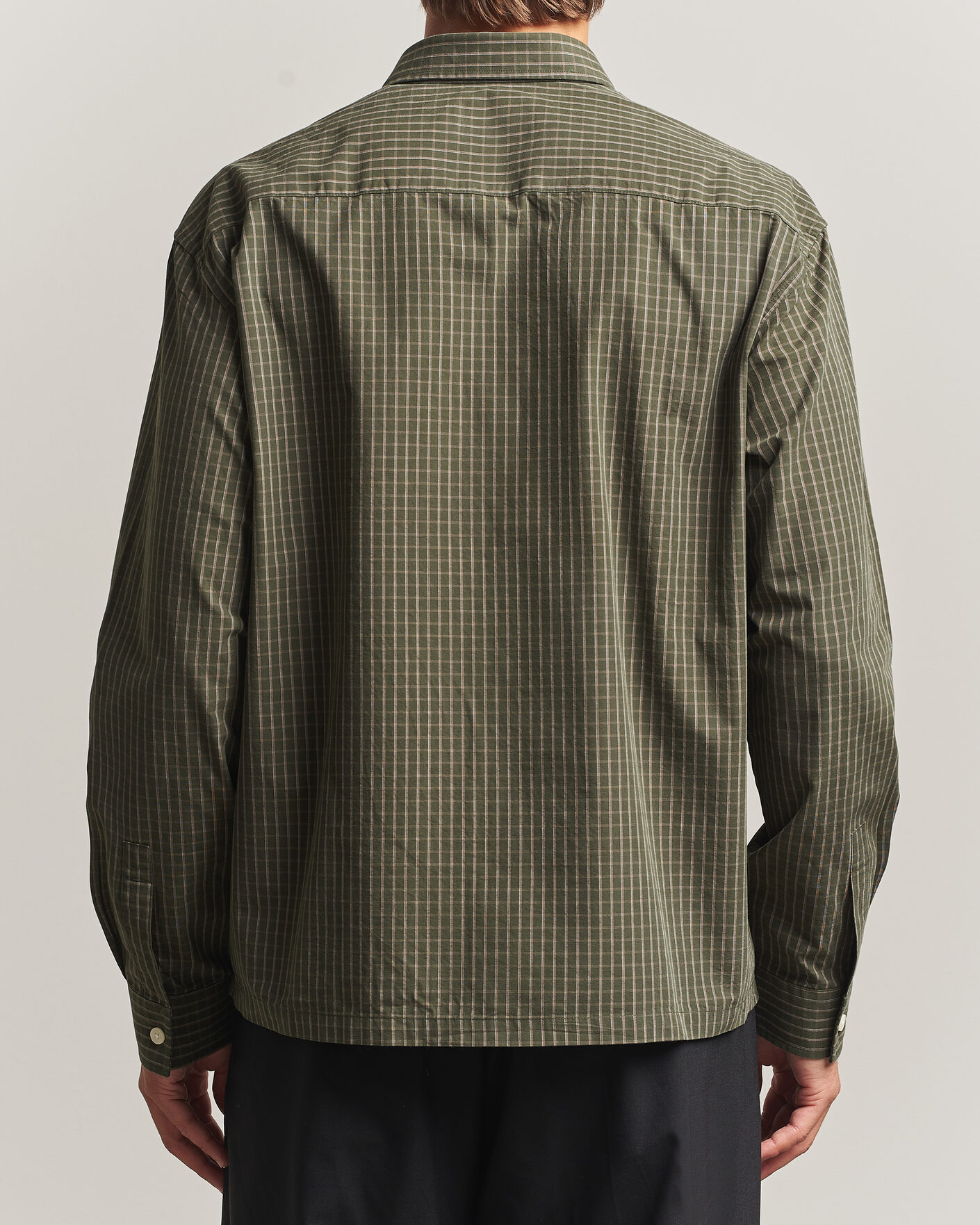 Uomini | Camicie | NN07 | Deon Peached Cotton Checked Shirt Green