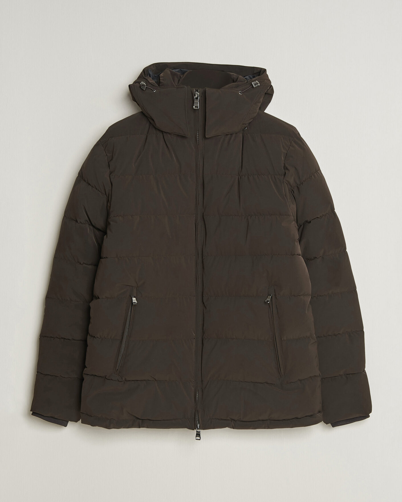 Uomini | Giacche | Oscar Jacobson | Hooded Puffer Jacket Brown