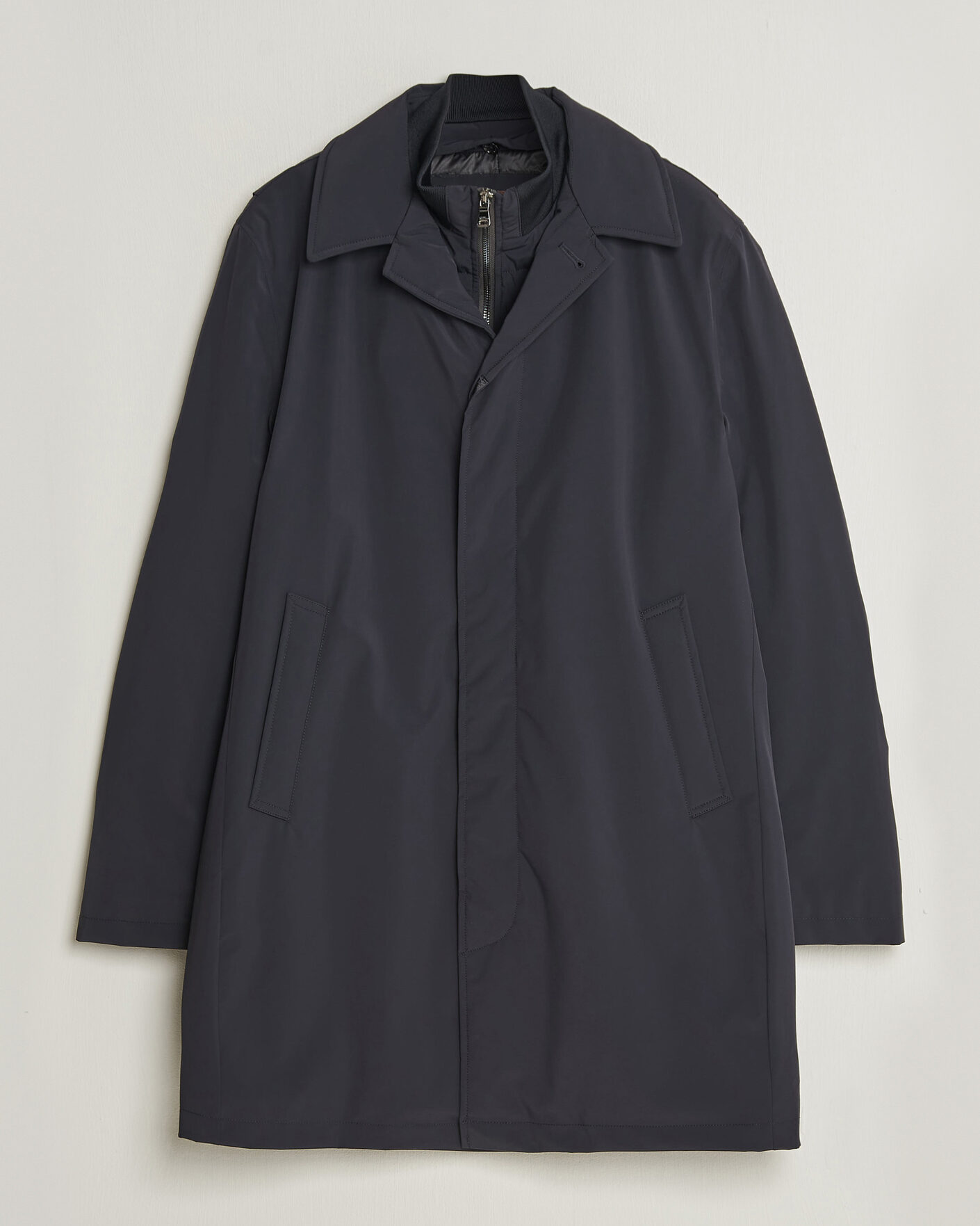 Uomini | Giacche | Oscar Jacobson | Zipped Padded Car Coat Navy
