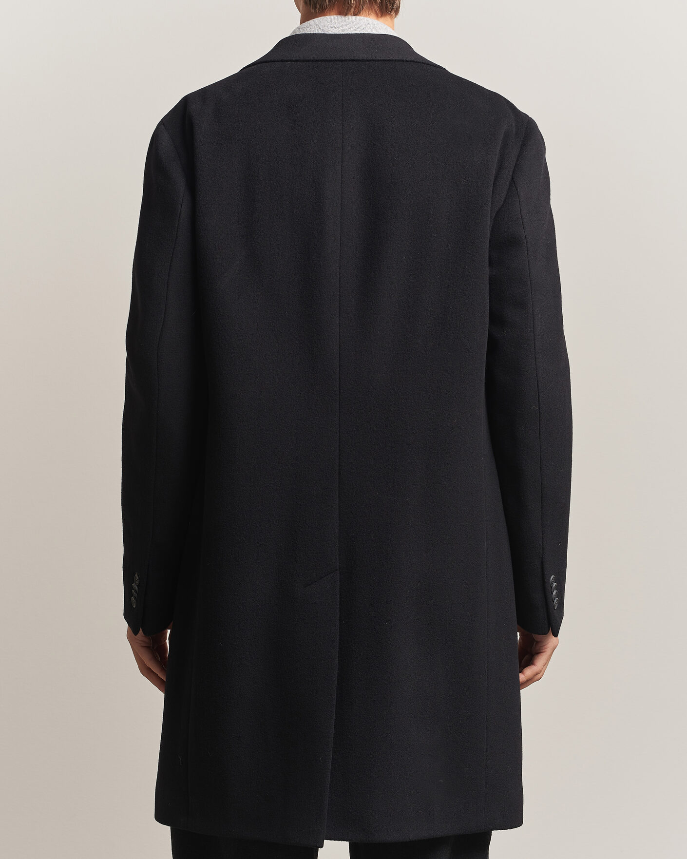 Uomini | Giacche | Oscar Jacobson | Sergio Wool Coat Black