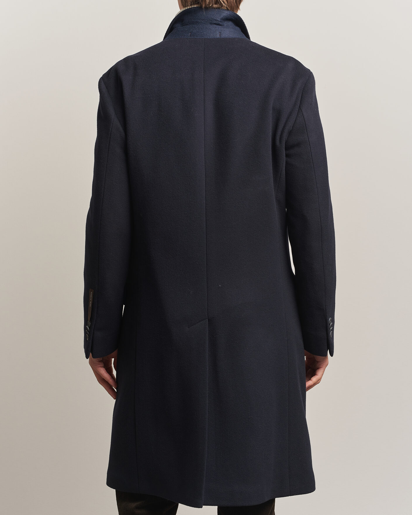 Uomini | Giacche | Oscar Jacobson | Sicily Double Breasted Wool Coat Navy