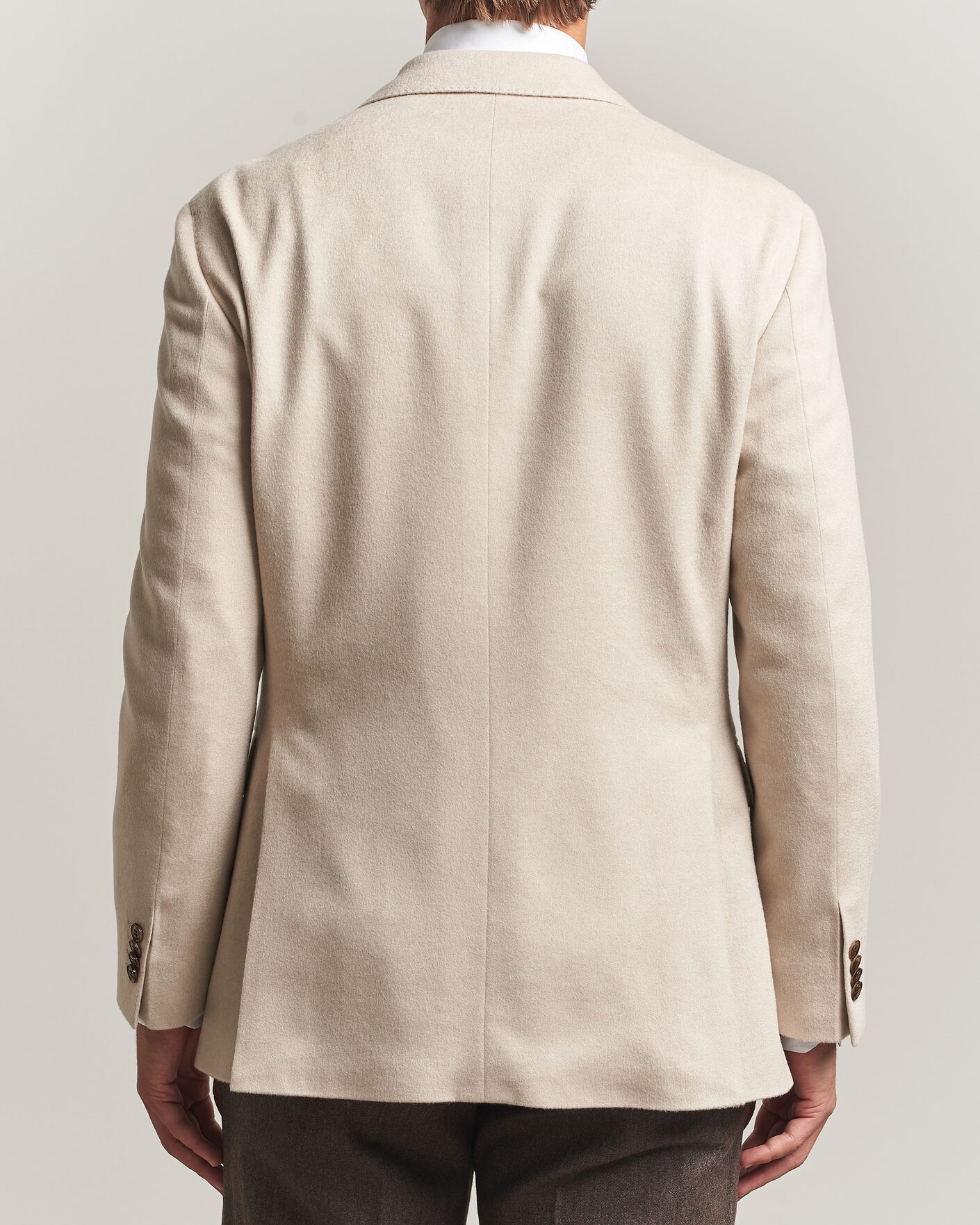 Uomini | Blazers | Oscar Jacobson | Richard Wool/Cashmere DB Blazer Creme