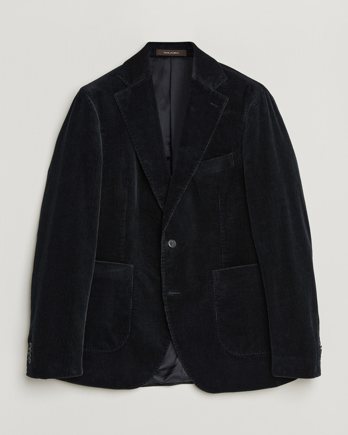 Uomini | Blazers | Oscar Jacobson | Fogerty Patch Pocket Cord Blazer Navy