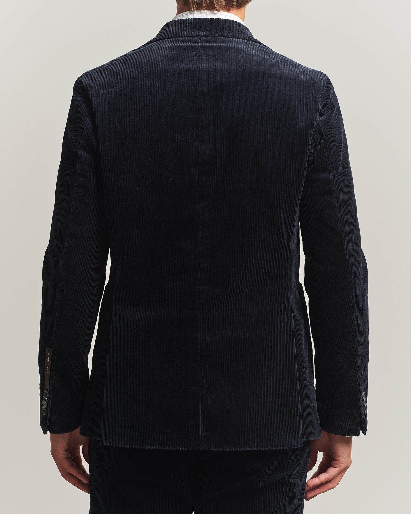 Uomini | Blazers | Oscar Jacobson | Fogerty Patch Pocket Cord Blazer Navy
