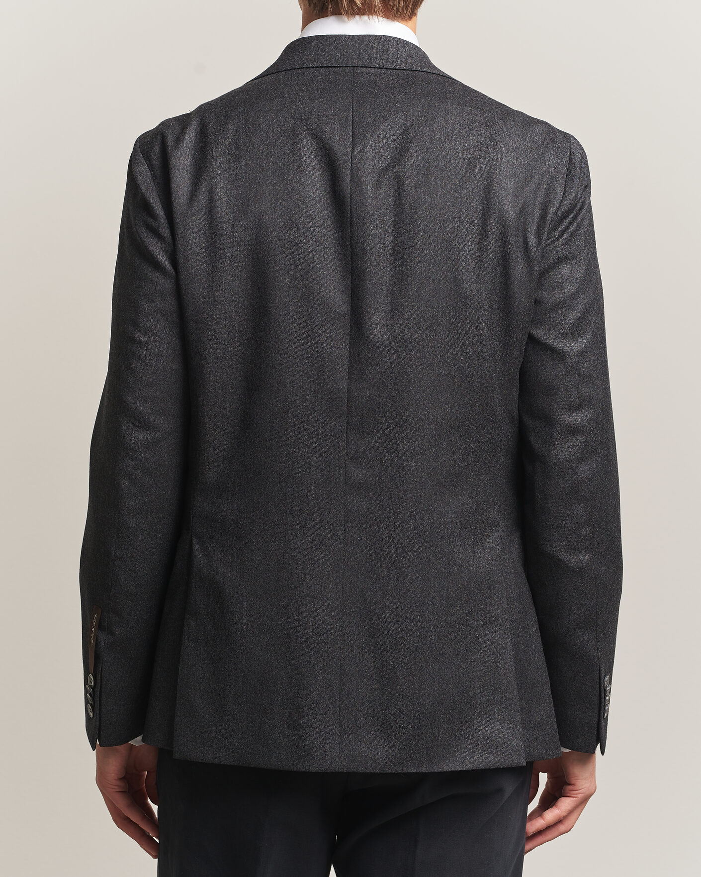 Uomini | Blazers | Oscar Jacobson | Fogerty Wool Flannel Blazer Charcoal