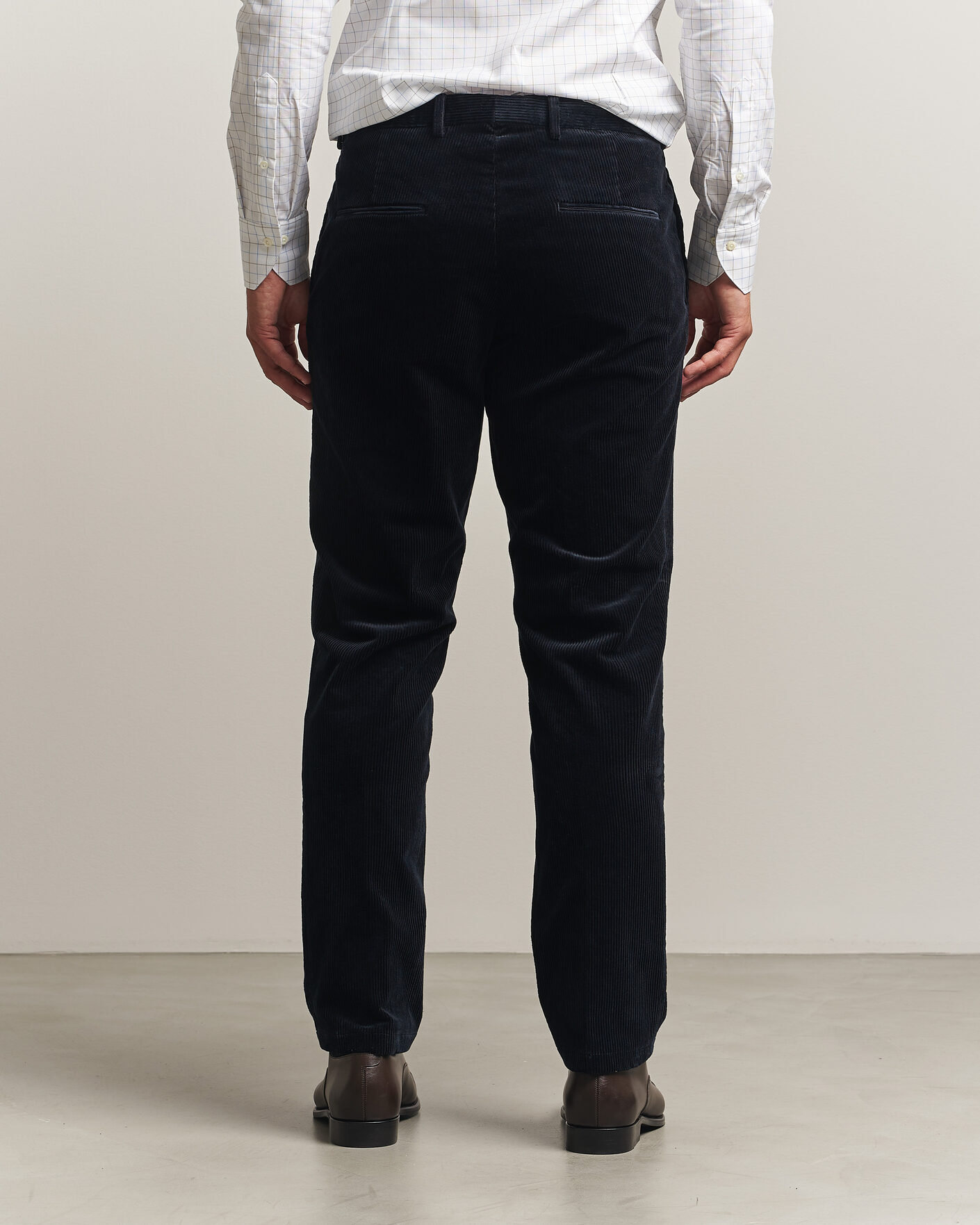 Uomini | Pantaloni | Oscar Jacobson | Dandy Corduroy Trousers Navy
