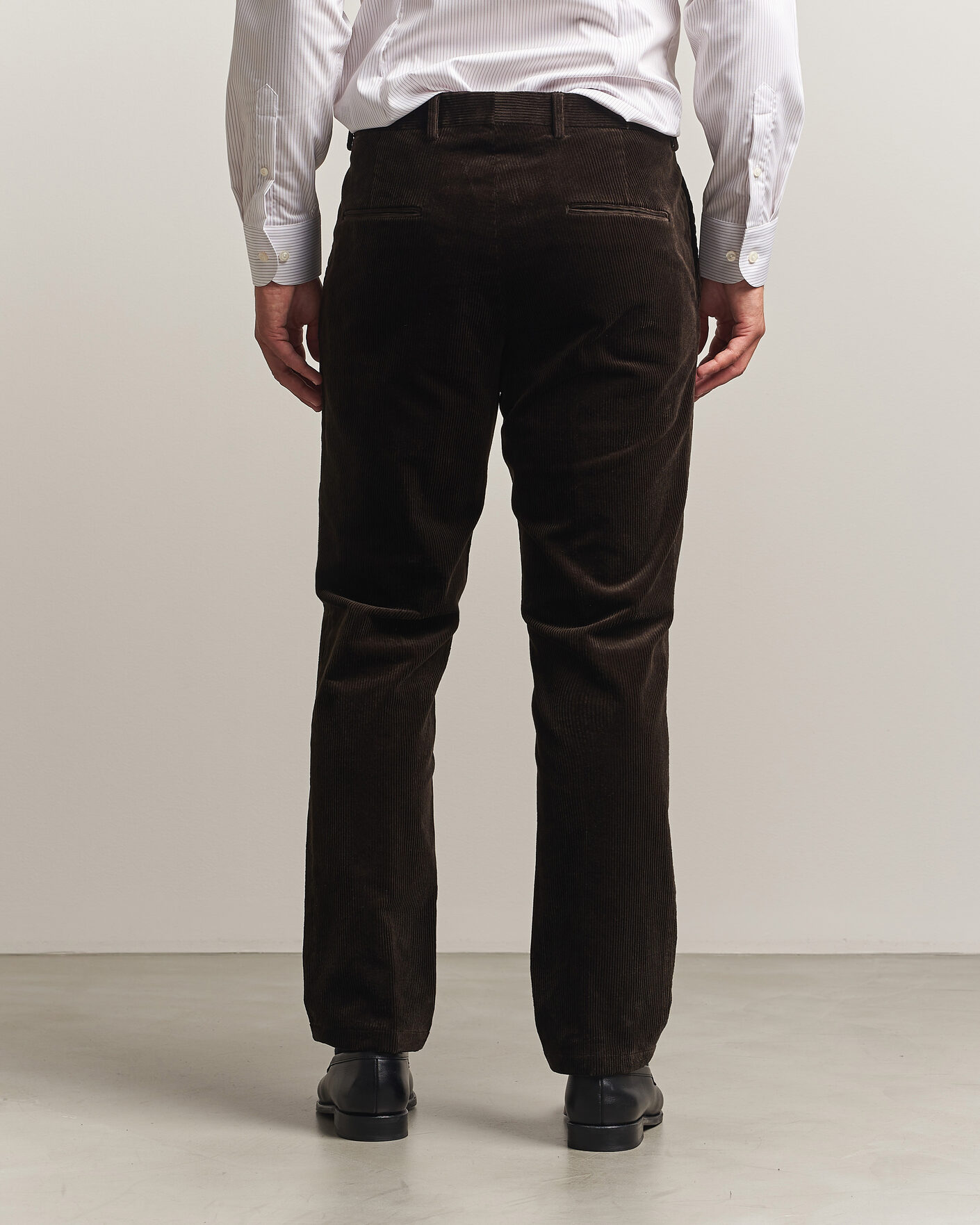 Uomini | Pantaloni | Oscar Jacobson | Dandy Corduroy Trousers Dark Brown