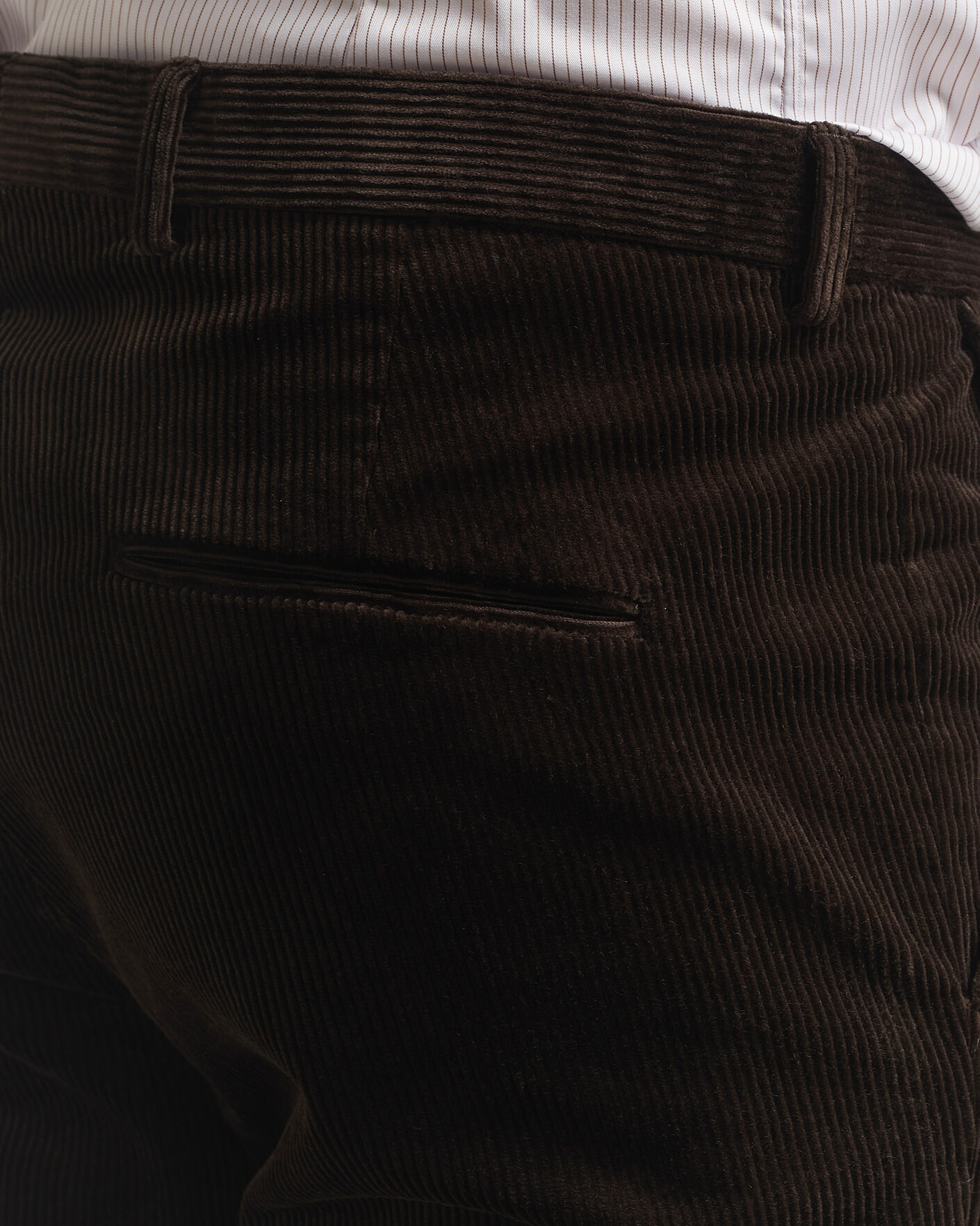 Uomini | Pantaloni | Oscar Jacobson | Dandy Corduroy Trousers Dark Brown