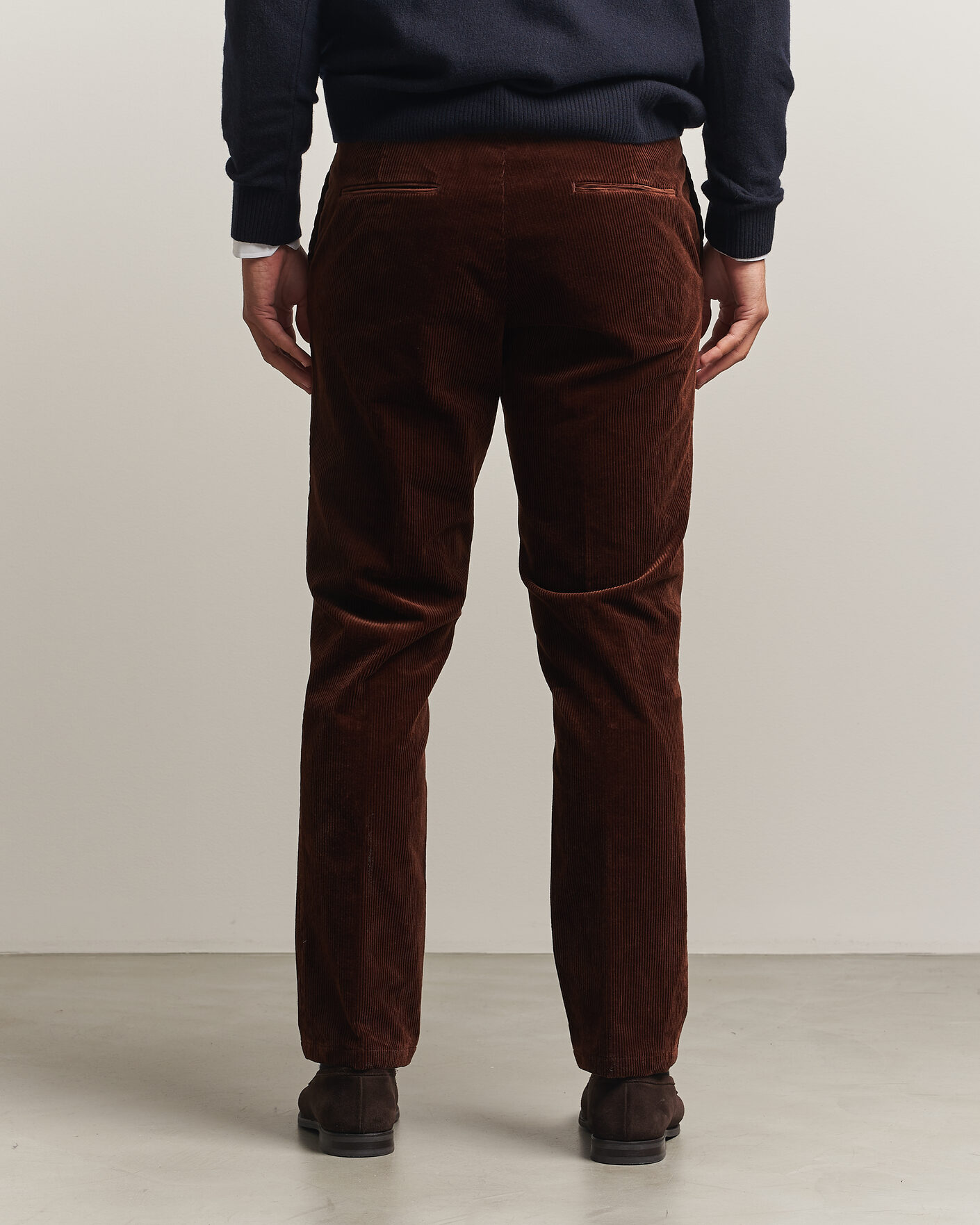 Uomini | Pantaloni | Oscar Jacobson | Dandy Corduroy Trousers Brown