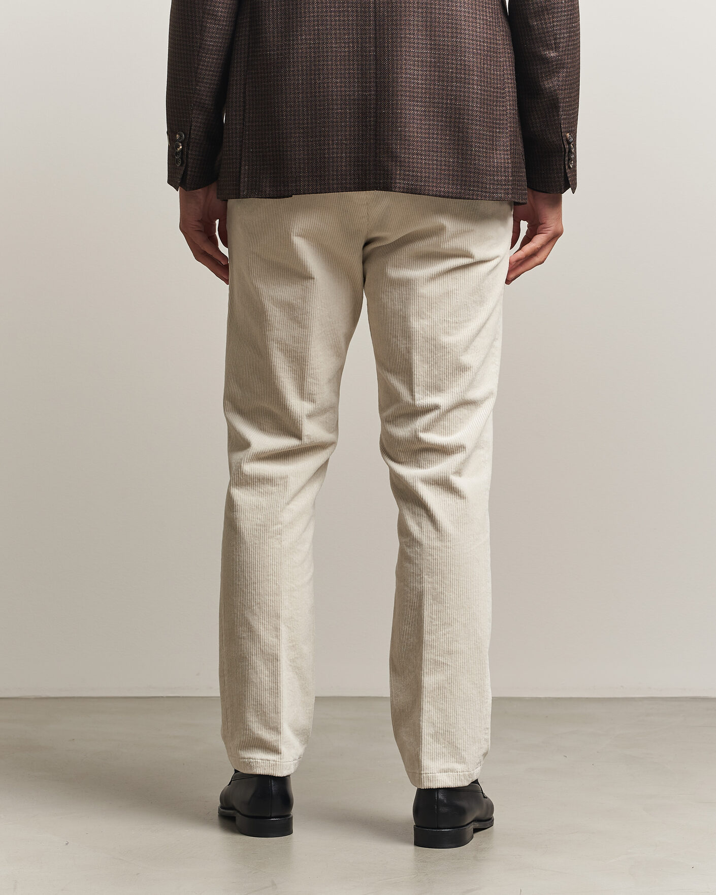 Uomini | Pantaloni | Oscar Jacobson | Dandy Corduroy Trousers White