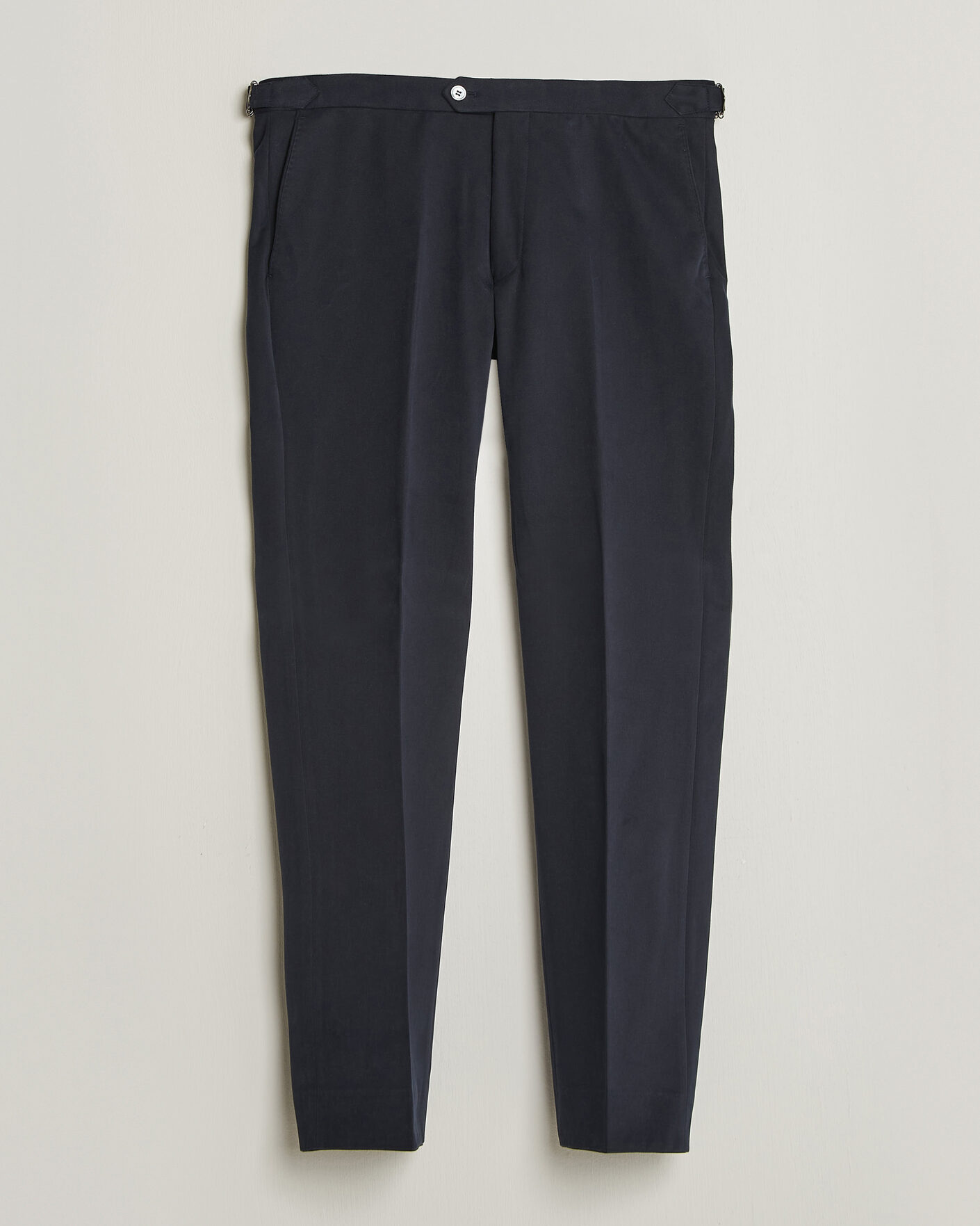 Uomini | Pantaloni | Oscar Jacobson | Dandy Brushed Cotton Trousers Blue