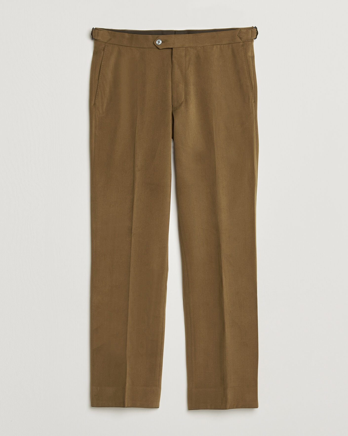 Uomini | Pantaloni | Oscar Jacobson | Dandy Brushed Cotton Trousers Camel