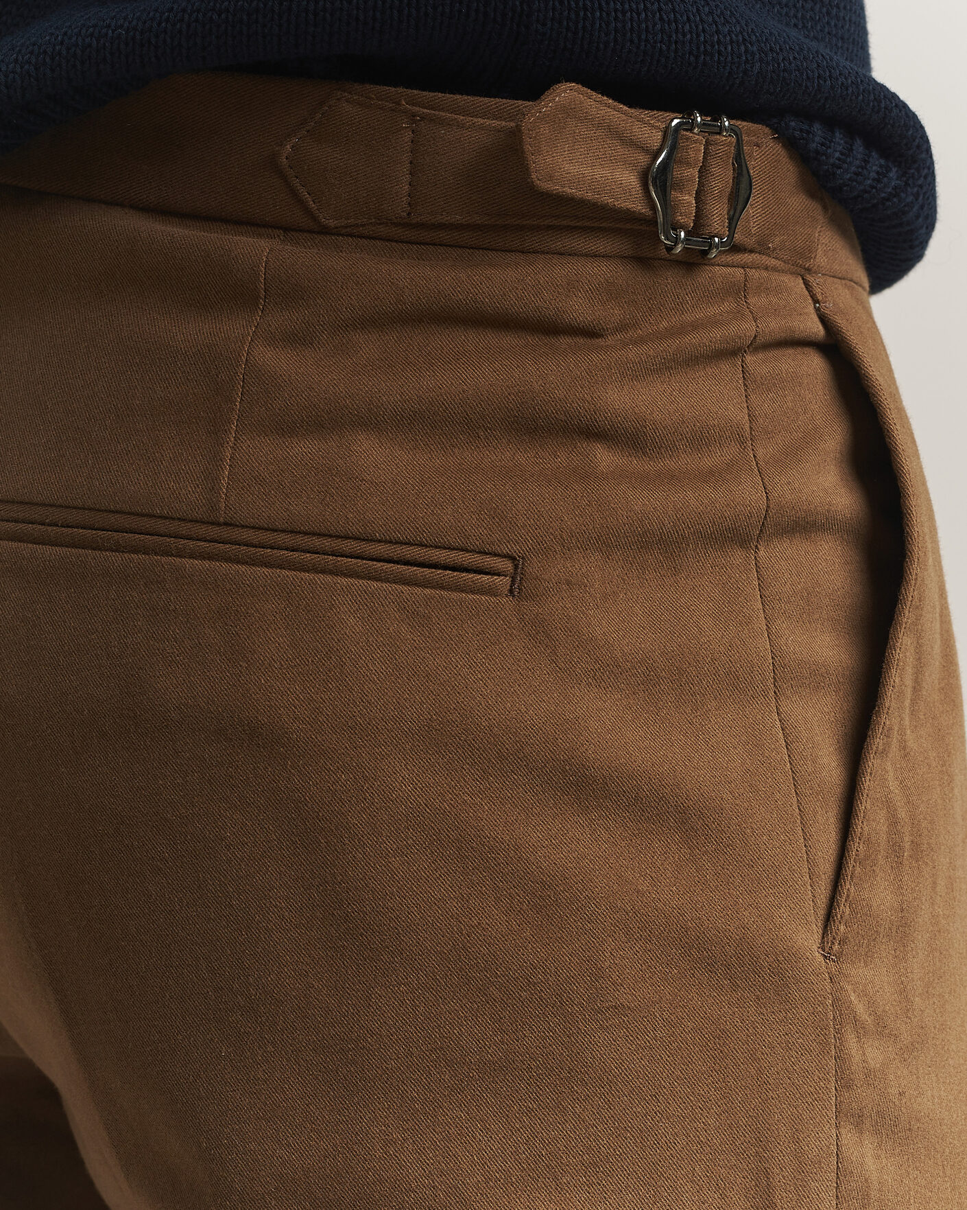 Uomini | Pantaloni | Oscar Jacobson | Dandy Brushed Cotton Trousers Camel