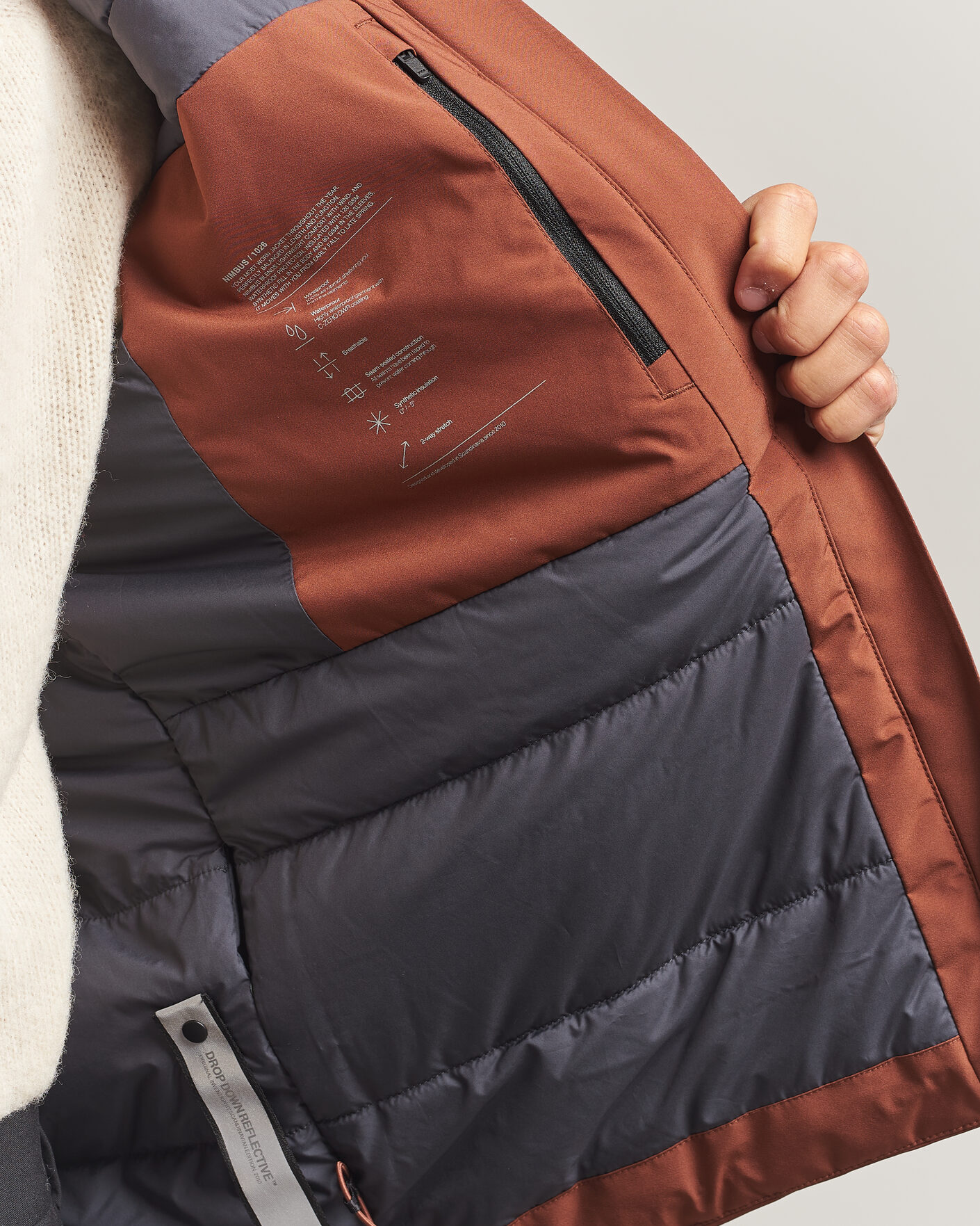 Uomini | Giacche | Scandinavian Edition | Nimbus Padded Hood Jacket Red Clay