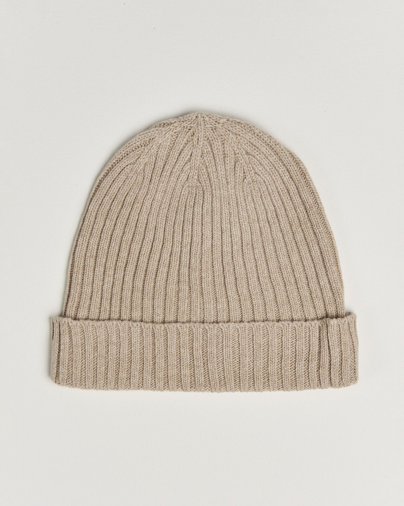 Uomini | Berretti | Stenströms | Brushed Merino Beanie  Beige