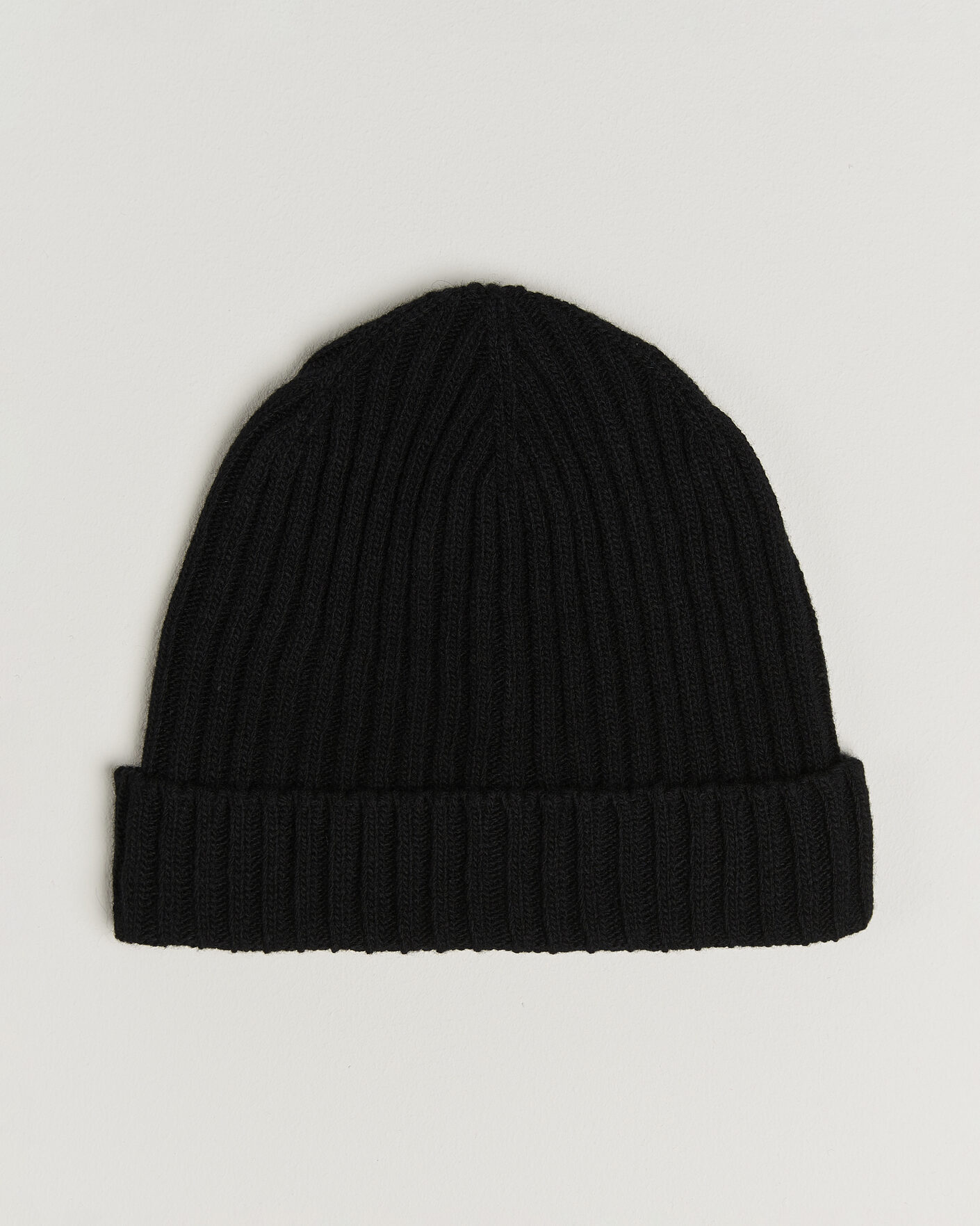 Uomini | Berretti | Stenströms | Brushed Merino Beanie  Black