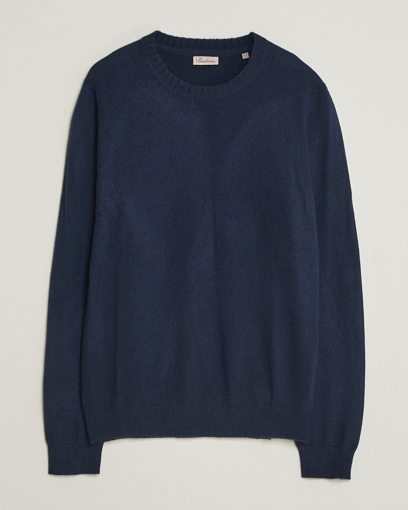 Uomini | Maglieria | Stenströms | Cashmere Crewneck Navy