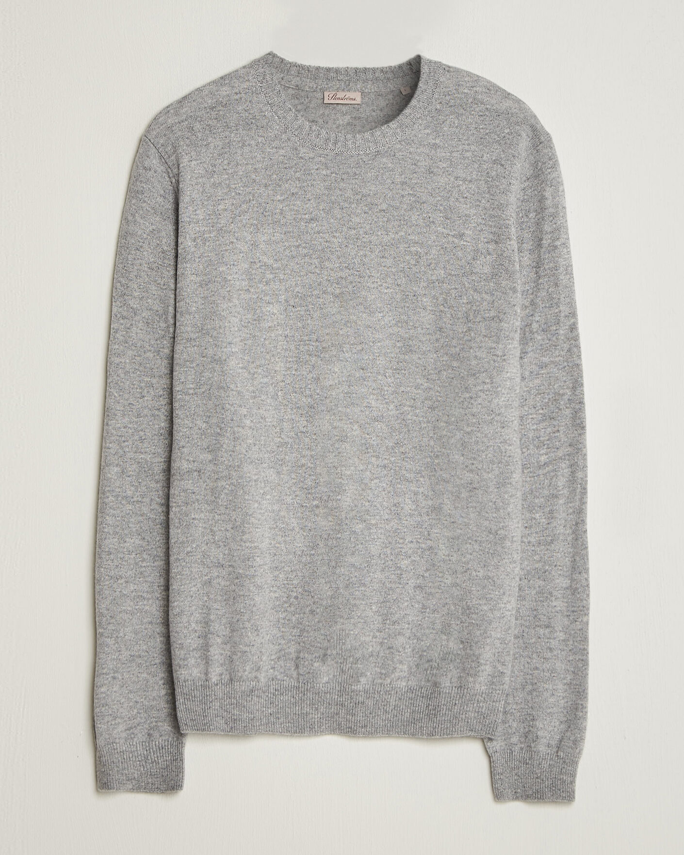 Uomini | Maglieria | Stenströms | Cashmere Crewneck Grey