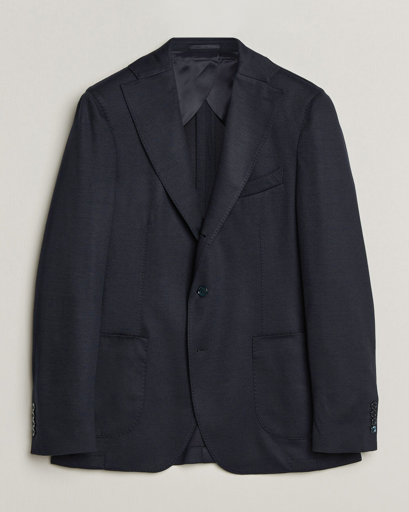 Uomini | Blazers | Stenströms | Wool Jersey Blazer Navy