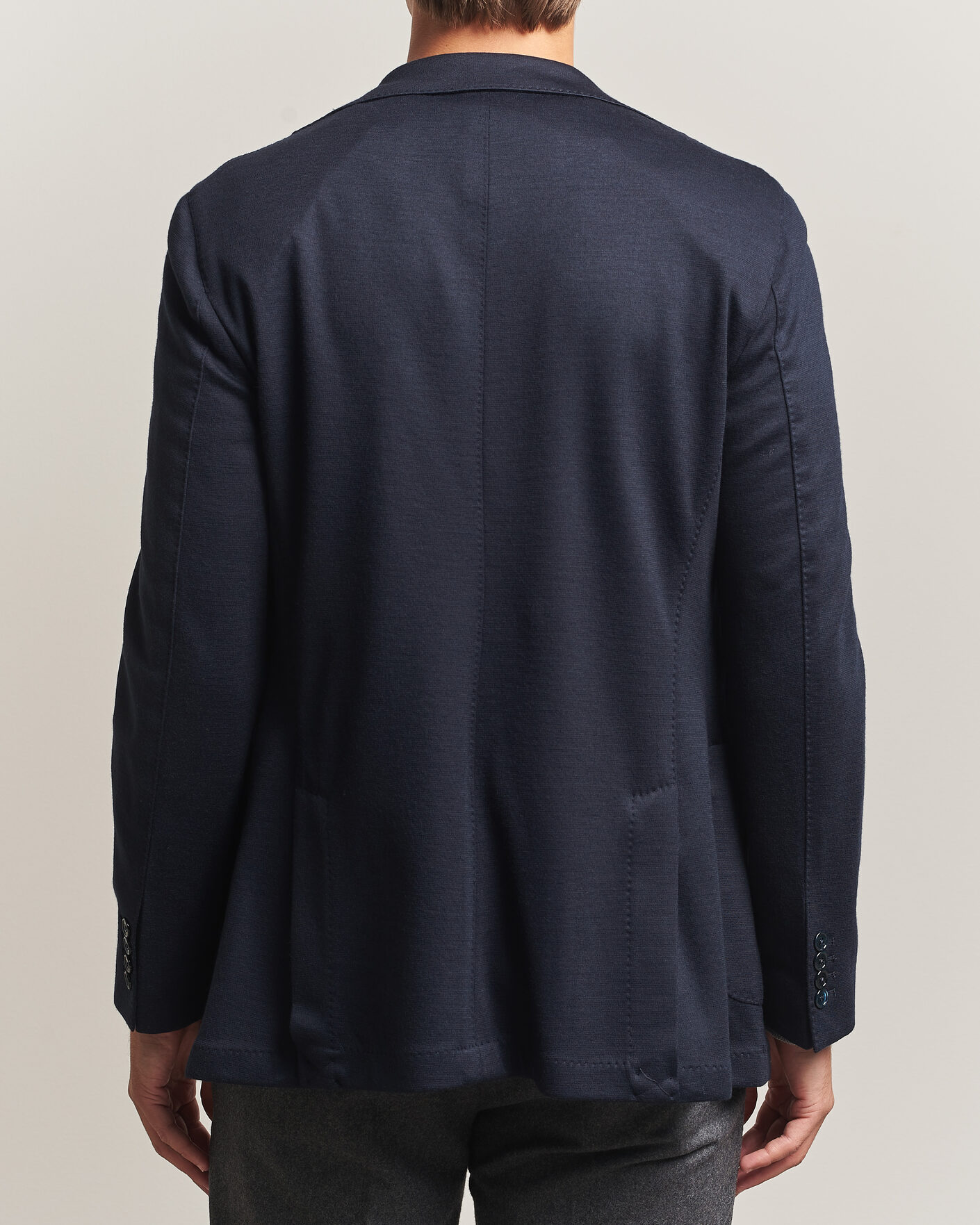 Uomini | Blazers | Stenströms | Wool Jersey Blazer Navy