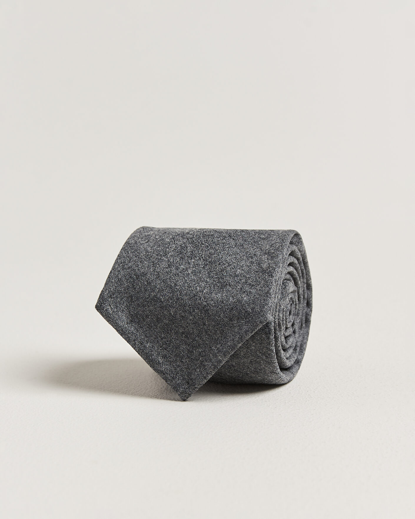 Uomini | Cravatte | Stenströms | Wool Tie 7,5cm Grey