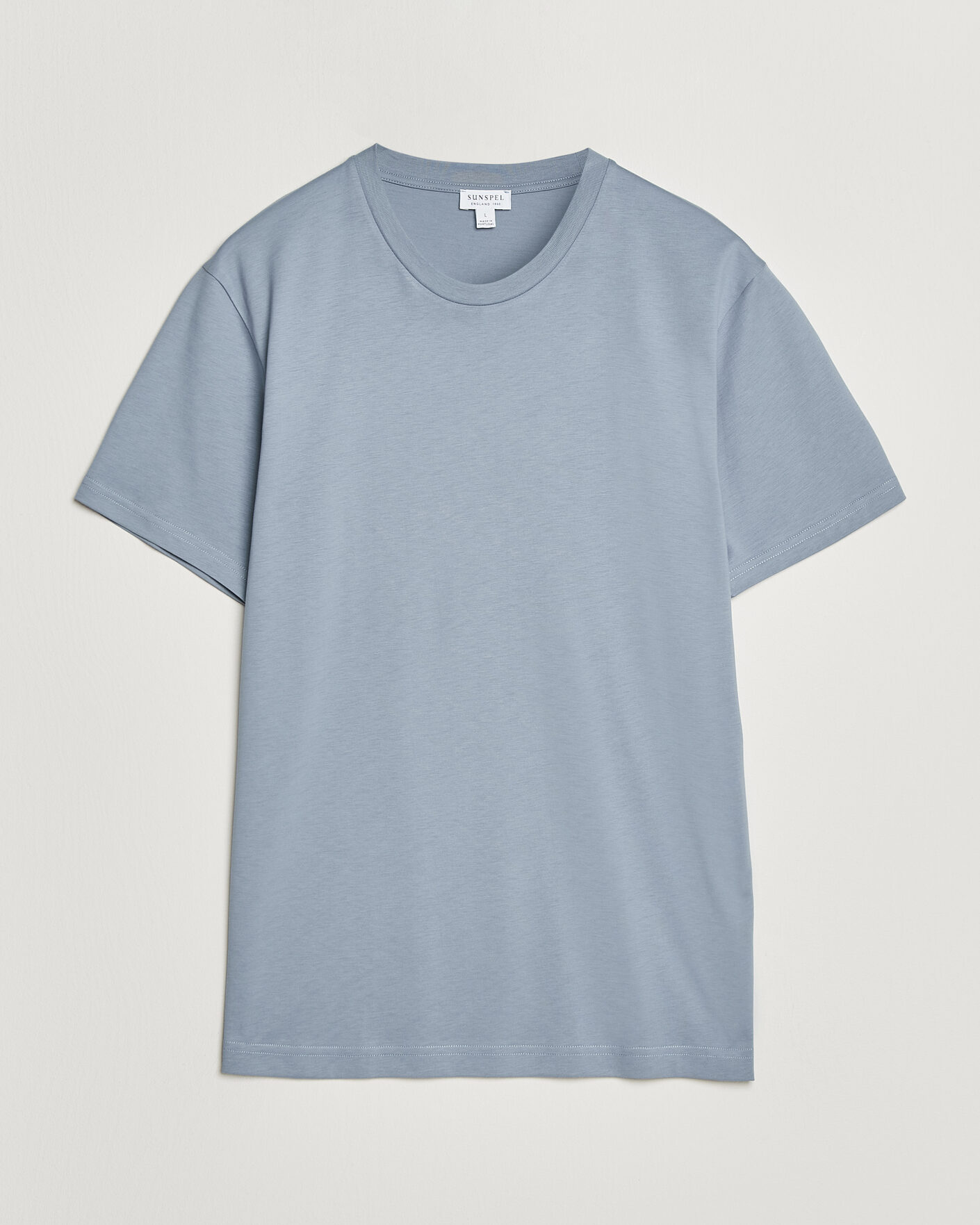 Uomini | T-shirt | Sunspel | Riviera Midweight T-Shirt Powder Blue