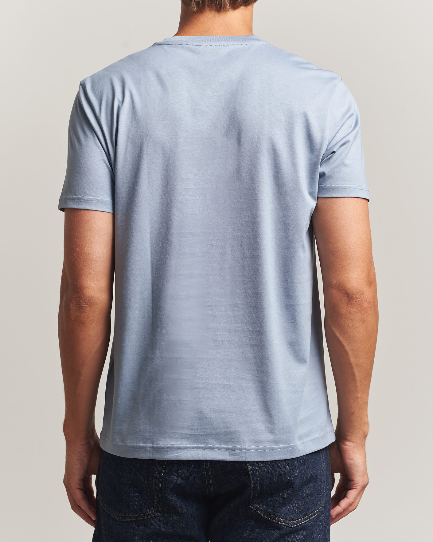 Uomini | T-shirt | Sunspel | Riviera Midweight T-Shirt Powder Blue