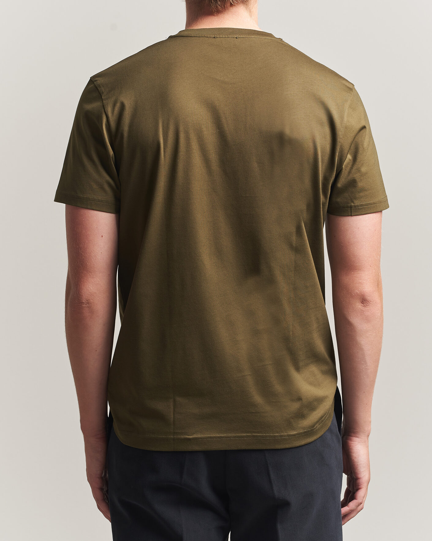 Uomini | T-shirt | Sunspel | Riviera Midweight T-Shirt Loden Green