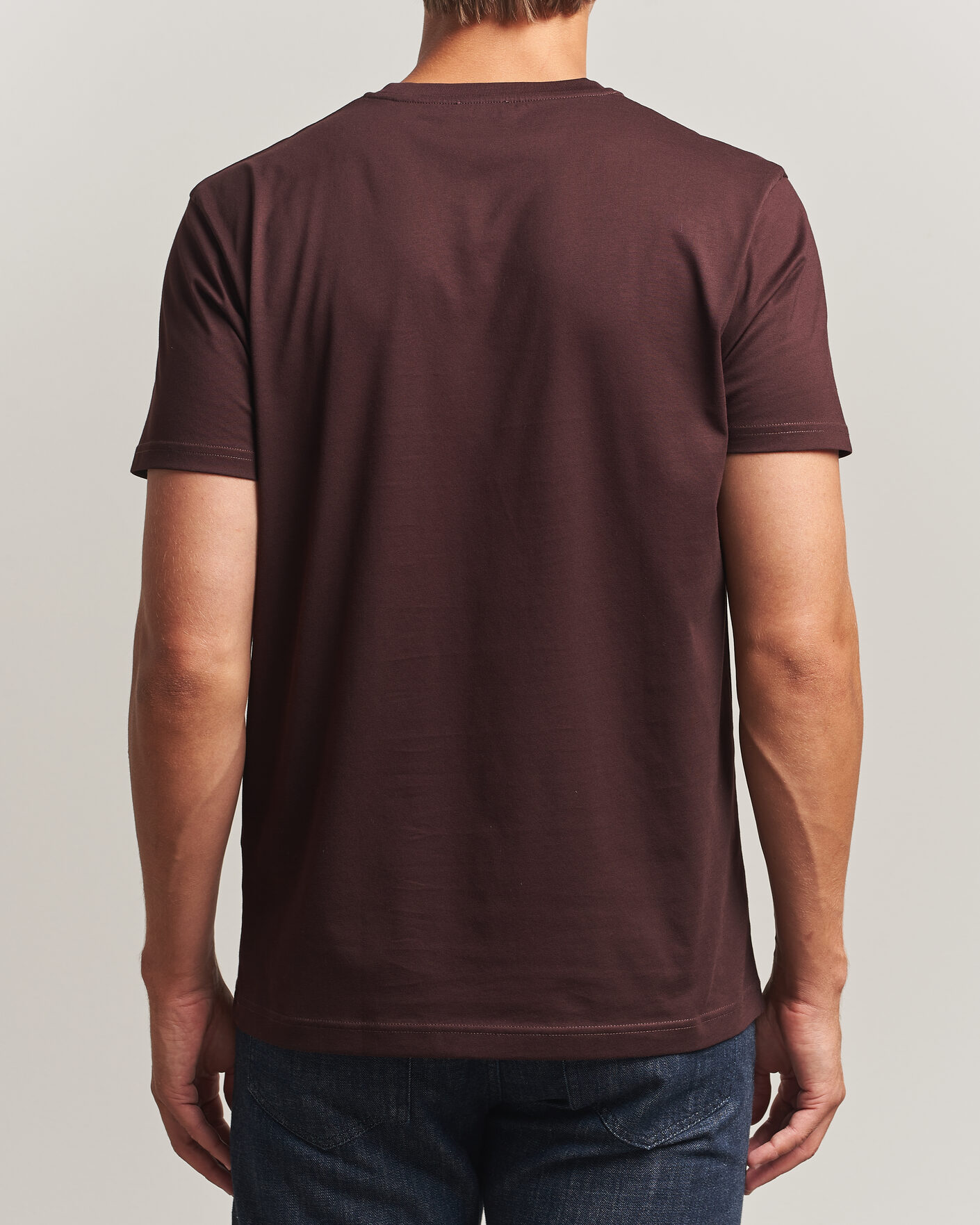 Uomini | T-shirt | Sunspel | Riviera Midweight T-Shirt Dark Brown