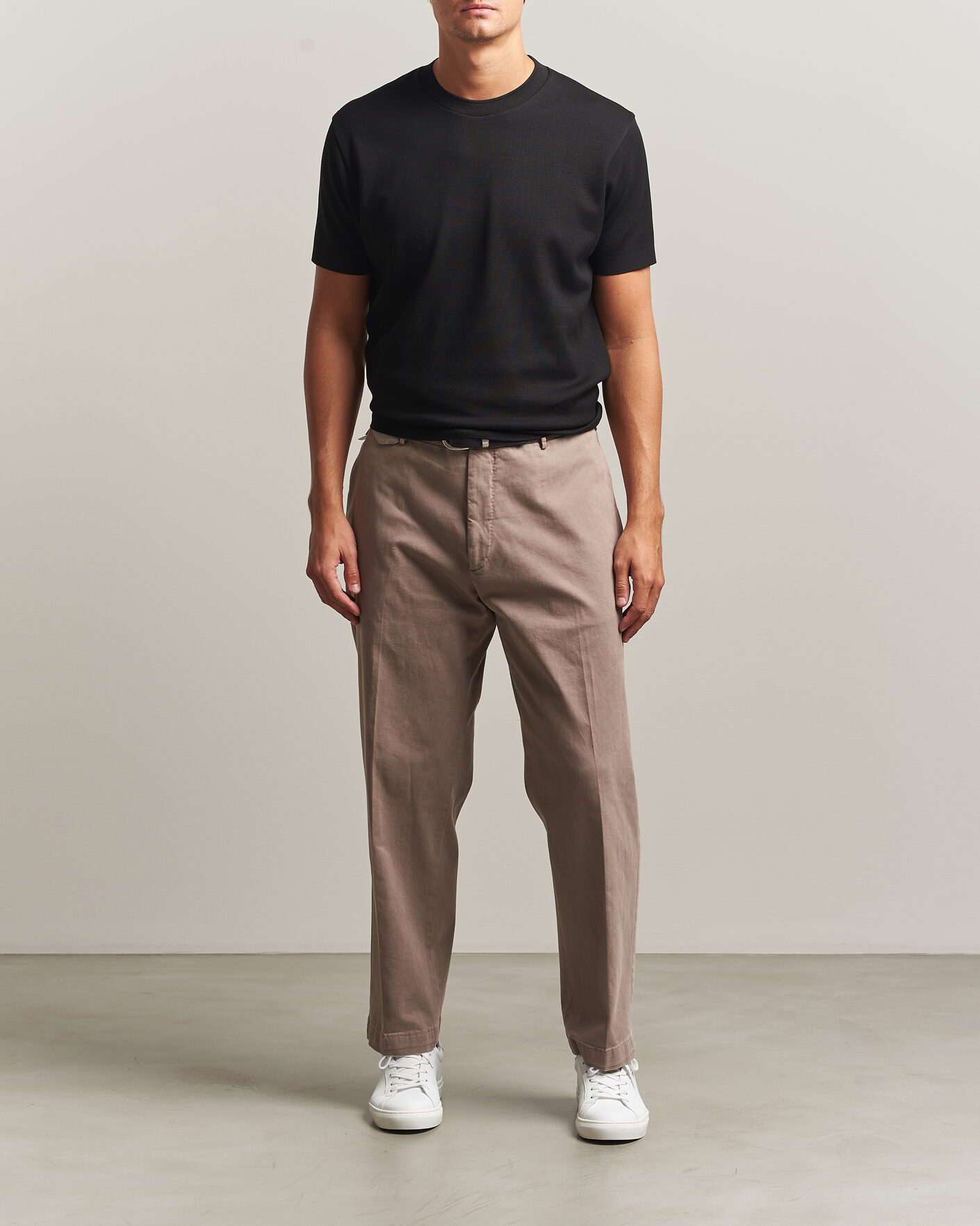 Uomini | T-shirt | Sunspel | Cotton Piquet T-Shirt Black