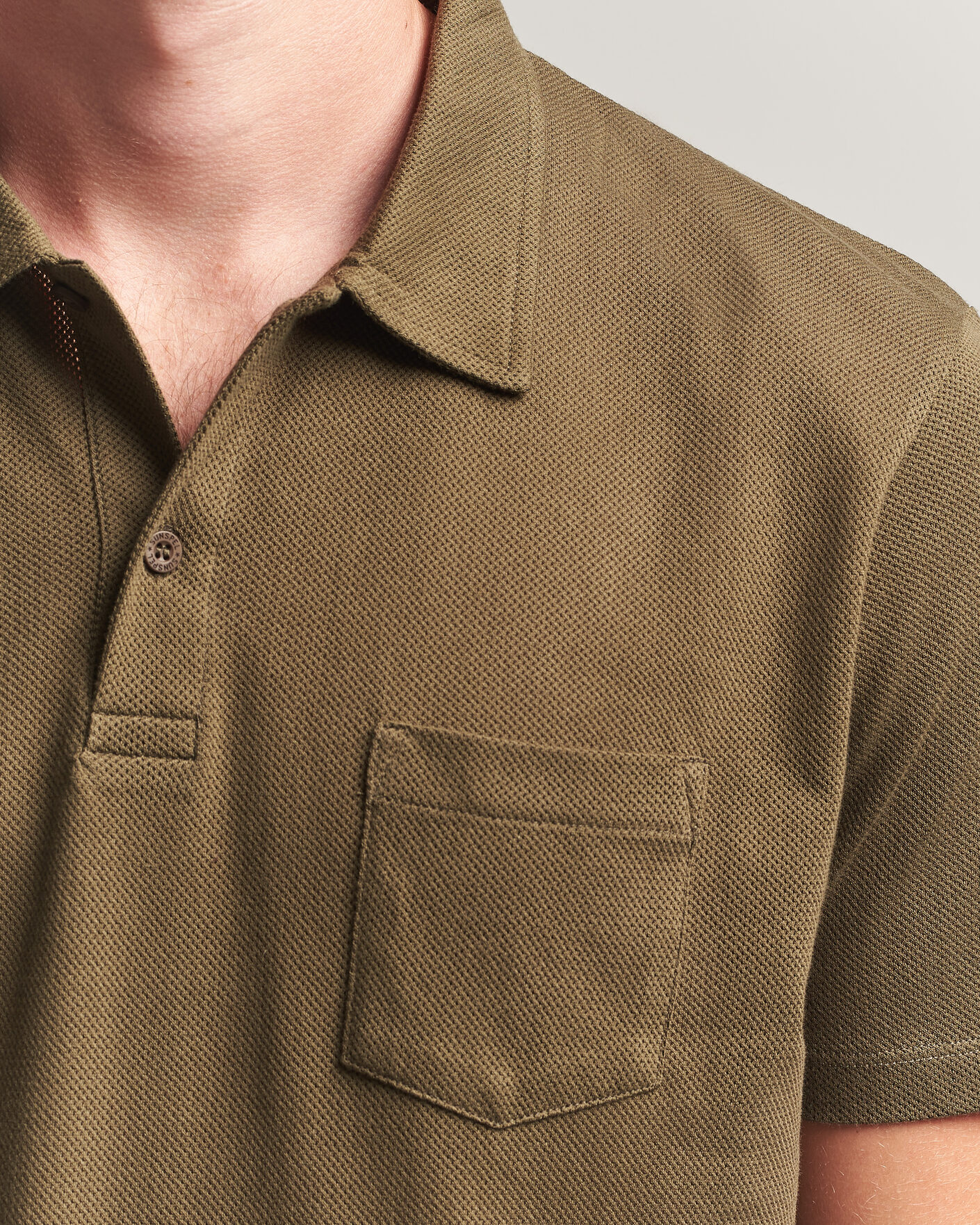Uomini | Polo | Sunspel | Riviera Polo Shirt Loden Green