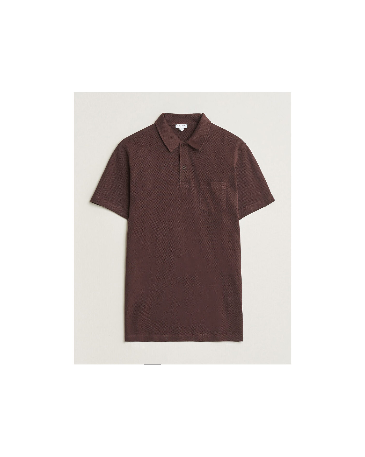 Uomini | Polo | Sunspel | Riviera Polo Shirt Dark Brown