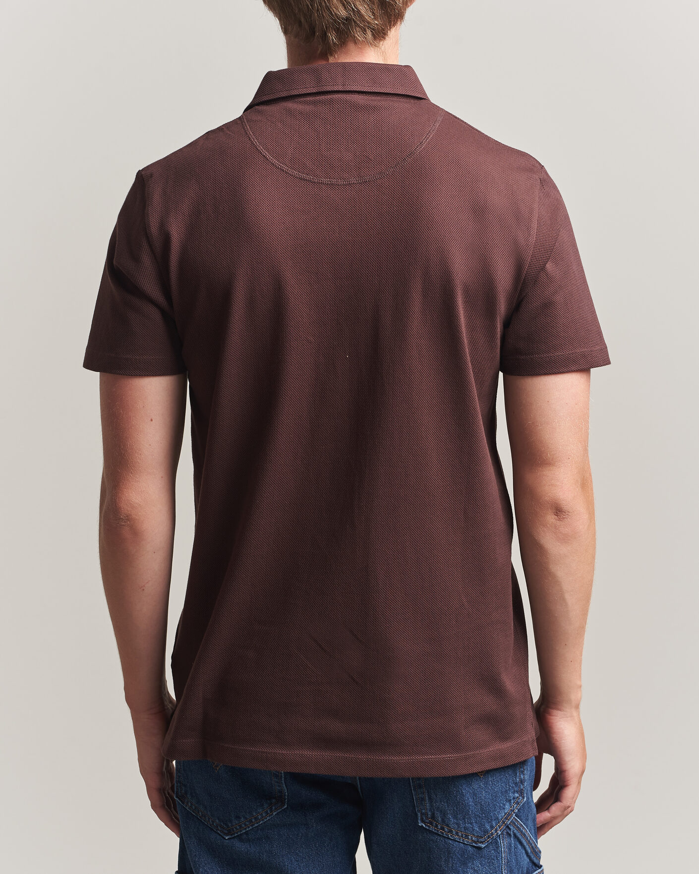 Uomini | Polo | Sunspel | Riviera Polo Shirt Dark Brown