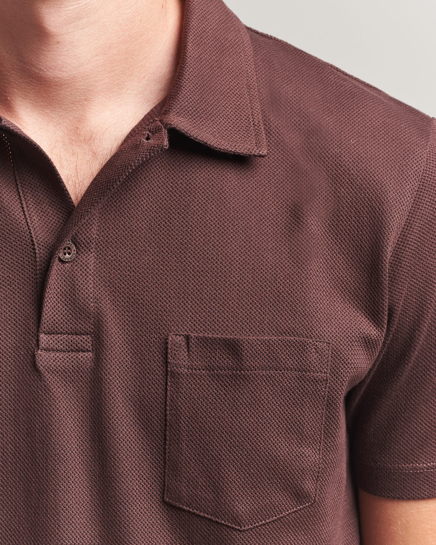 Uomini | Polo | Sunspel | Riviera Polo Shirt Dark Brown