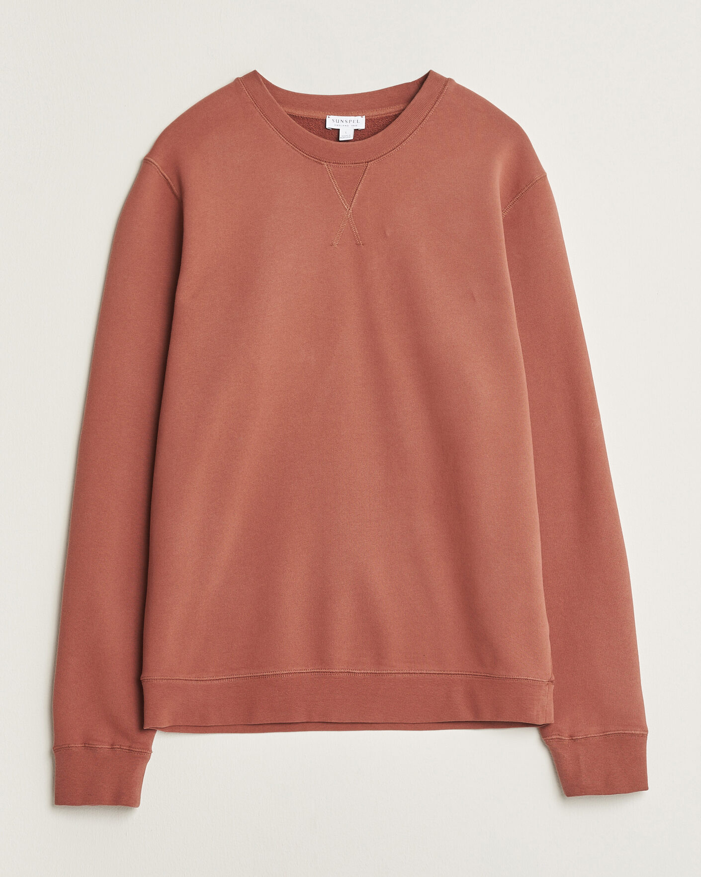 Uomini | Maglieria | Sunspel | Loopback Sweatshirt Dark Tabacco