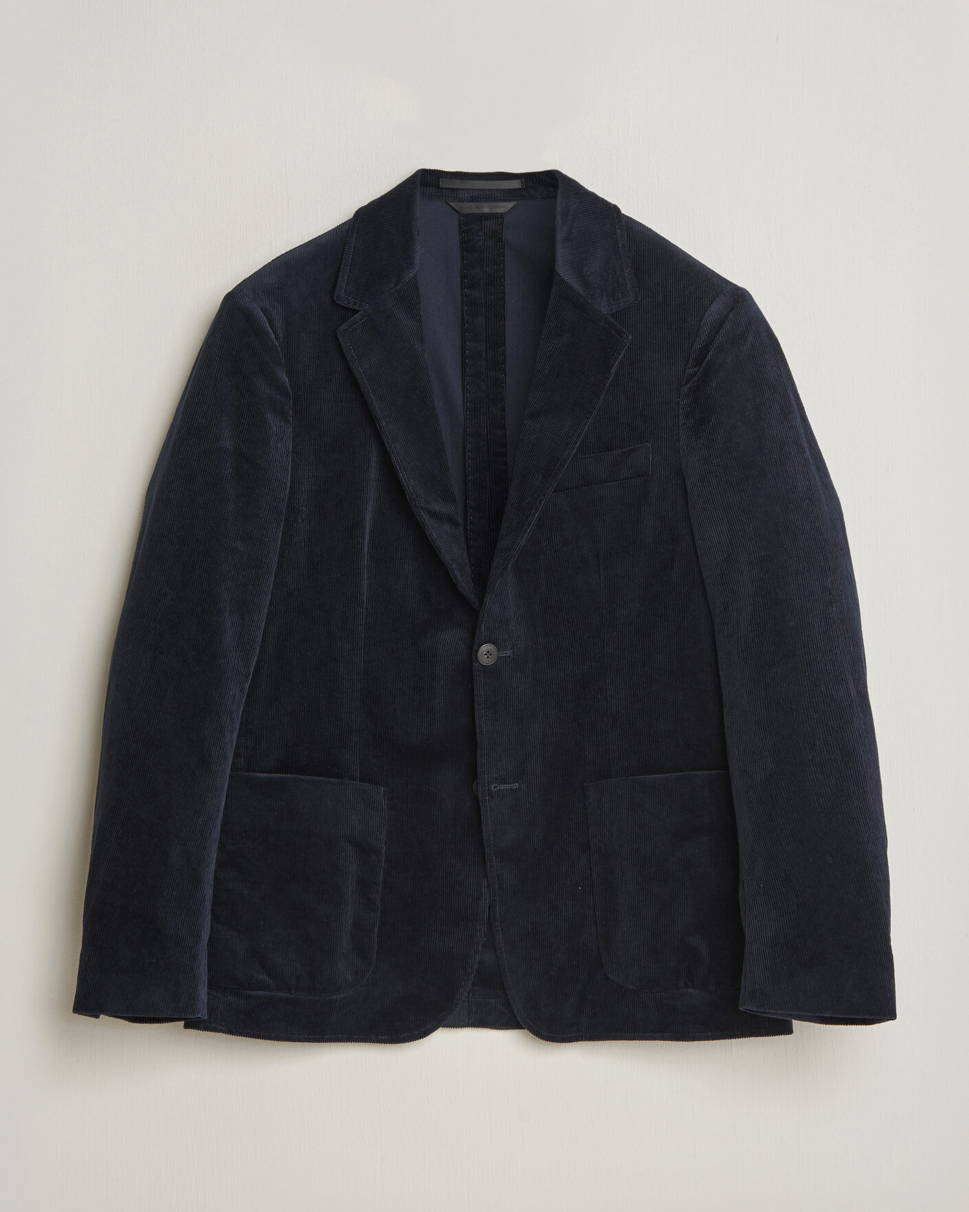 Uomini | Blazers | Sunspel | Relaxed Corduroy Blazer Navy