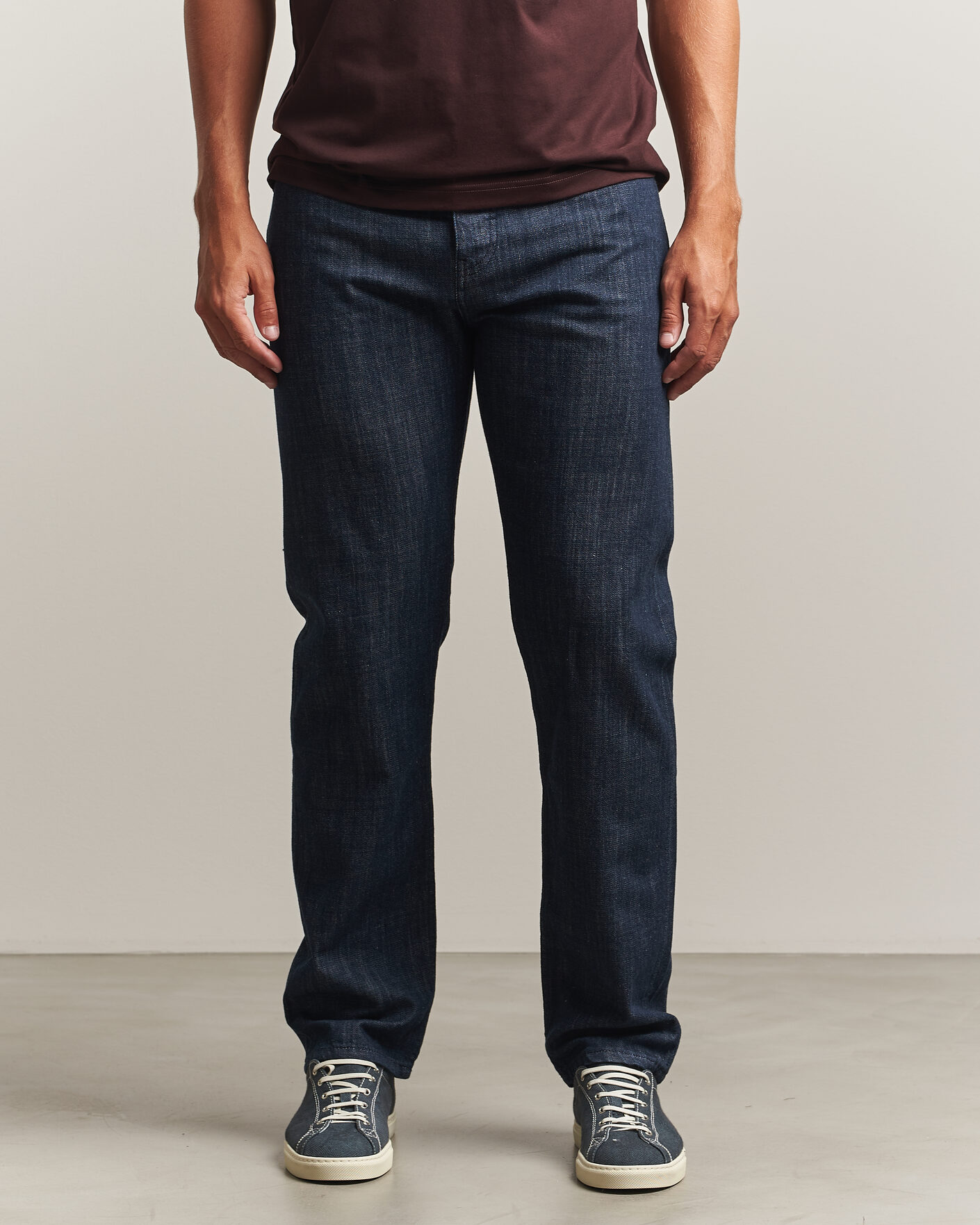 Uomini | Jeans | Sunspel | Japanese Denim Jeans Blue